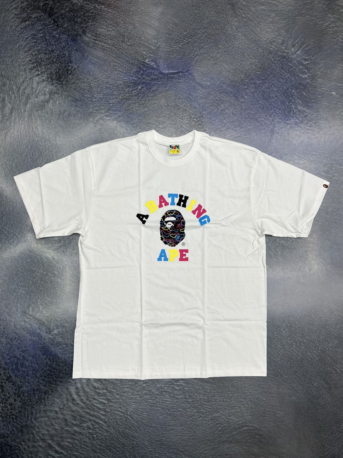 Bape Bape Neon Camo College T-Shirt (3XL) Size US XXL / EU 58 / 5 - 1 Thumbnail