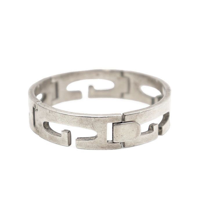 Gucci Gucci G Logo Cutout Silver 925 Bracelet Precious Metal Bracelet DUTY FREE for USA