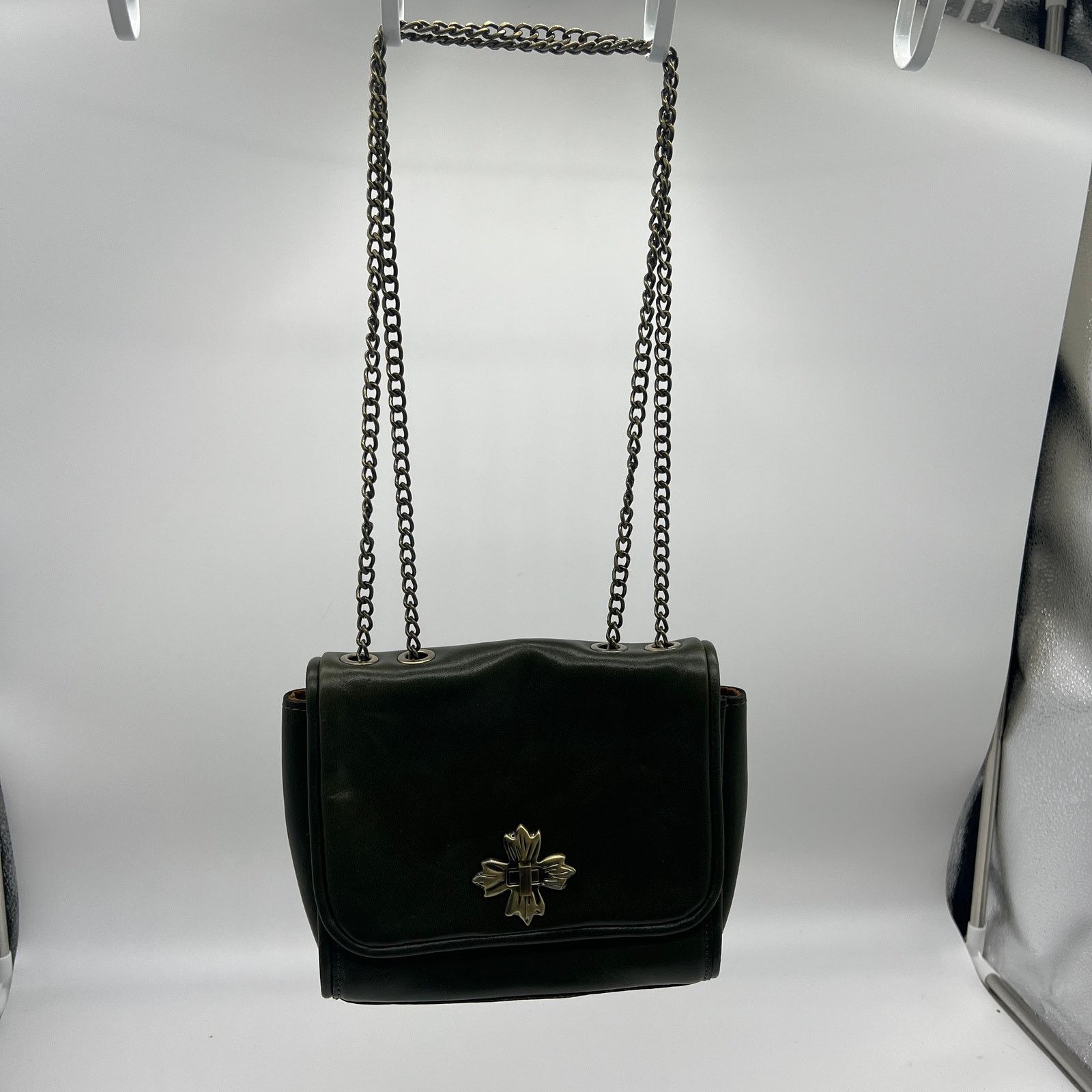 Other Patricia Nash Leather Purse Harlow Flap Chain Bag Soft Olive Size ONE SIZE - 5 Thumbnail