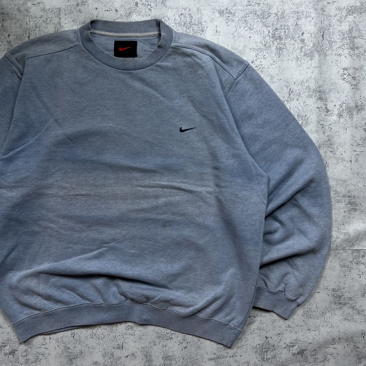Nike 90s NIKE SWOOSH VINTAGE OVERSIZED BLANK BLEACHED SWEATSHIRT Size US L / EU 52-54 / 3 - 3 Thumbnail