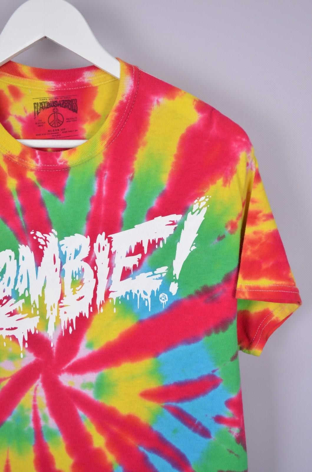 Designer Flatbush Zombies Rainbow OG Tie Dye Brooklyn T Shirt Size S Size US S / EU 44-46 / 1 - 5 Thumbnail
