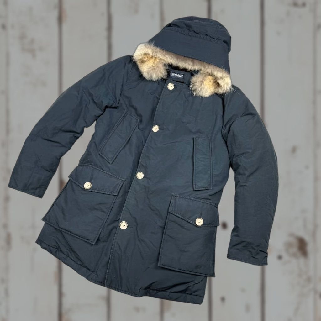 Vintage VINTAGE Woolrich Jacket Parka Hooded Down Woolrich Arctic Men's S Black Size US S / EU 44-46 / 1 - 1 Thumbnail