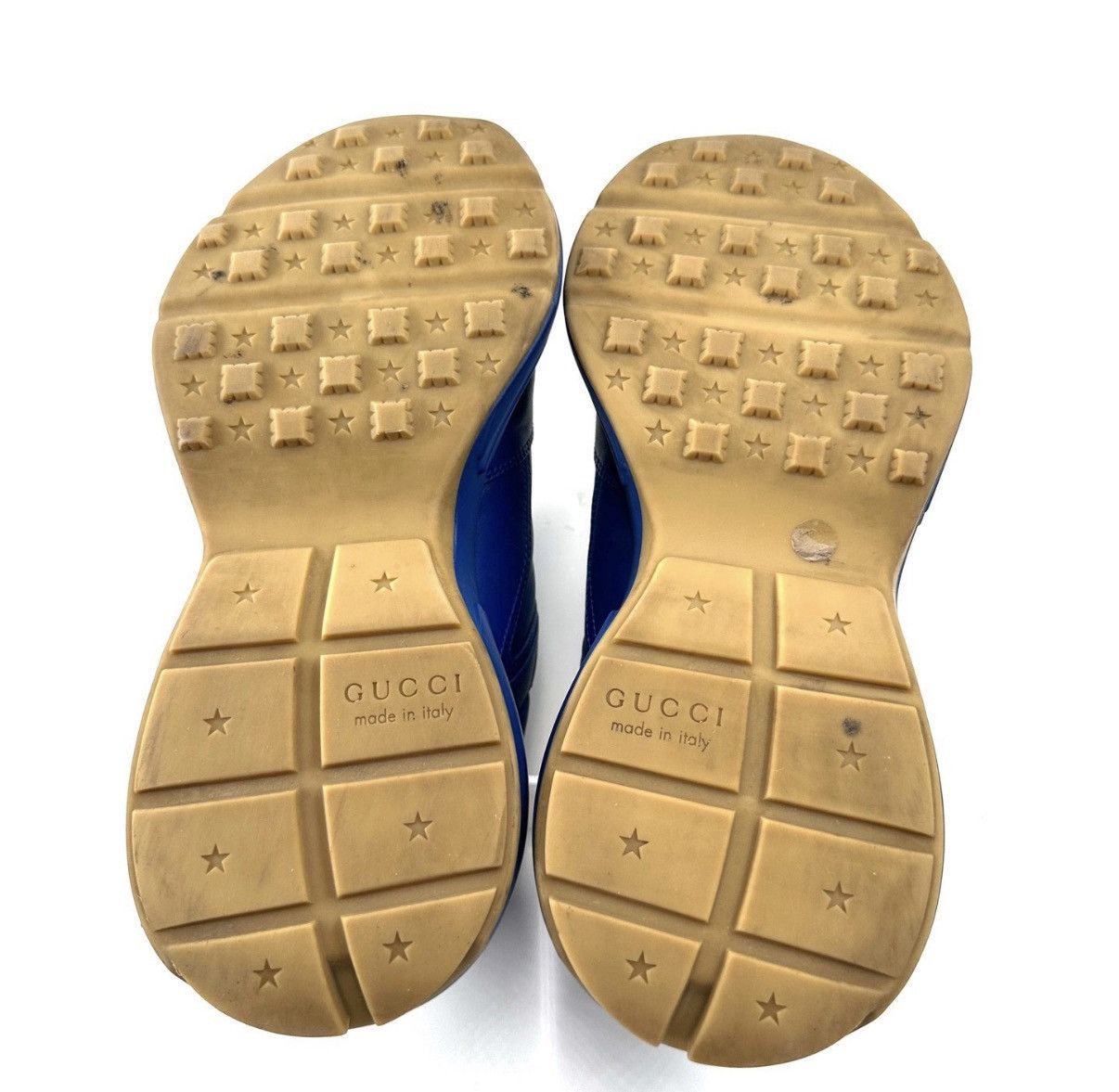 Gucci Gucci/Rhyton Low-Top Blue Logo Dad Sneakers K12 Size US 8 / EU 41 - 3 Thumbnail