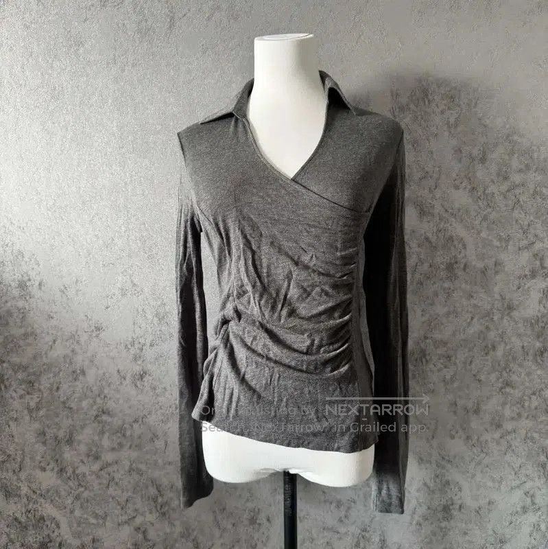 Burberry Burberry Long Sleeve Gray Cotton Blend Top. Size M / US 6-8 / IT 42-44 - 2 Thumbnail