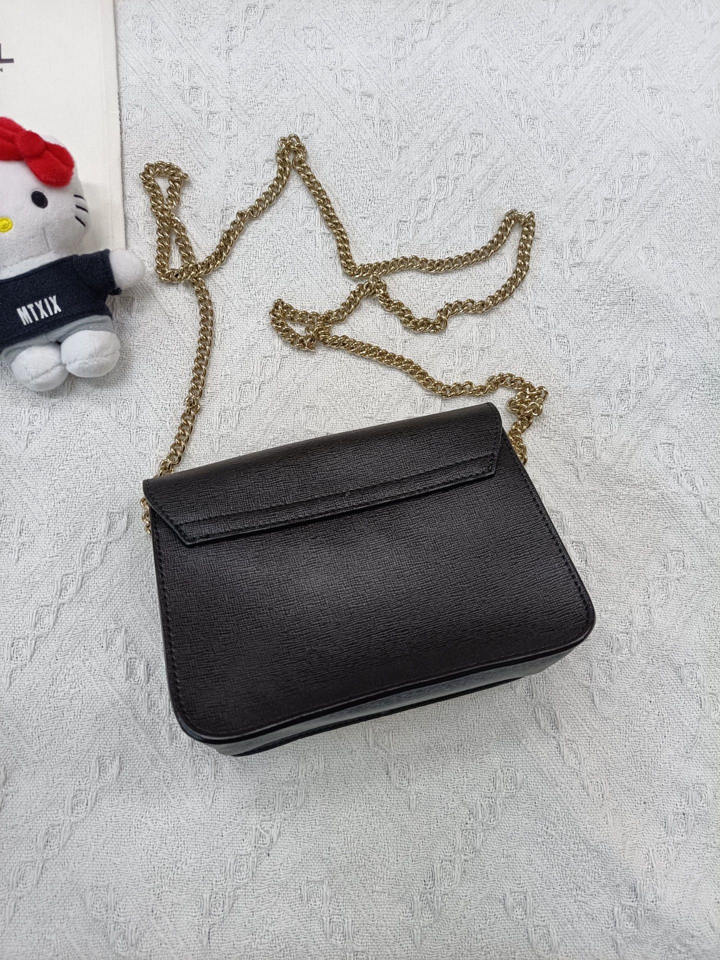 Furla Furla Black Gold Chain Crossbody/Shoulder Bag Size ONE SIZE - 2 Thumbnail