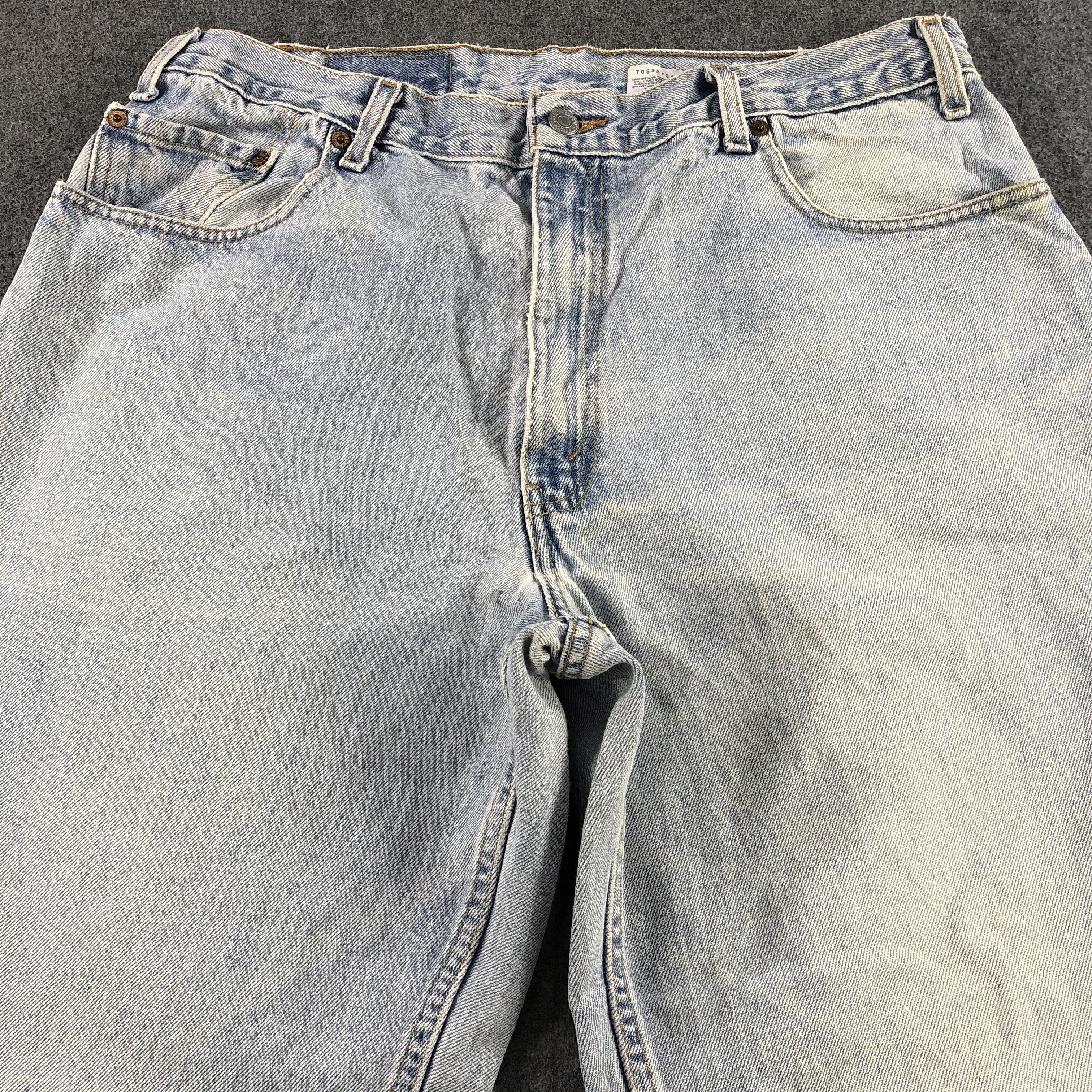 Levi's 90s Vintage Light Wash Levis 560 Jeans-J2334 Size US 34 / EU 50 - 3 Thumbnail