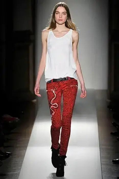 Balmain AW08 snake print skinny jeans Size 26" / US 2 / IT 38 - 10 Thumbnail