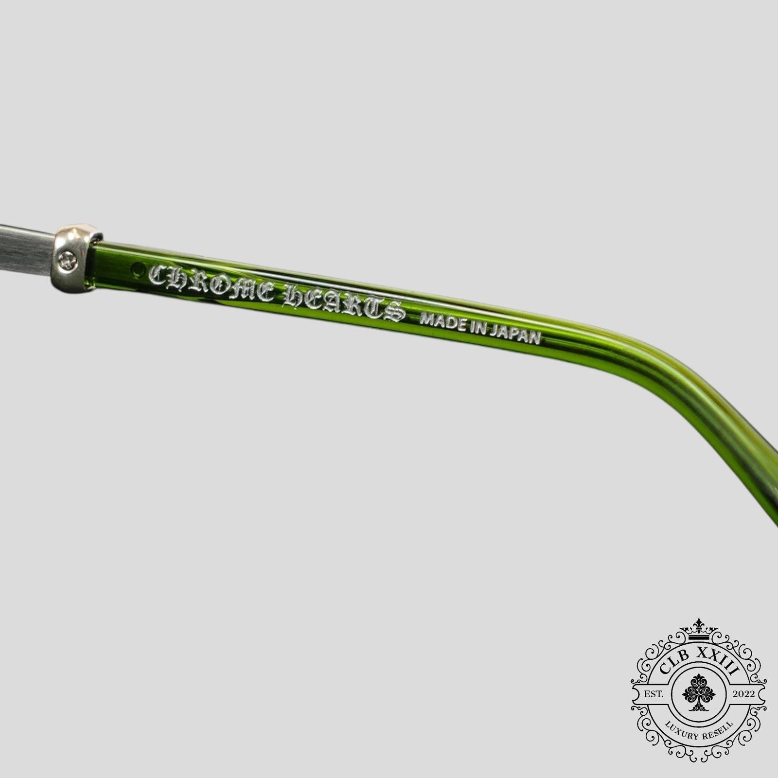 Chrome Hearts Chrome Hearts Tittansluvr Glasses in Green Size ONE SIZE - 4 Thumbnail