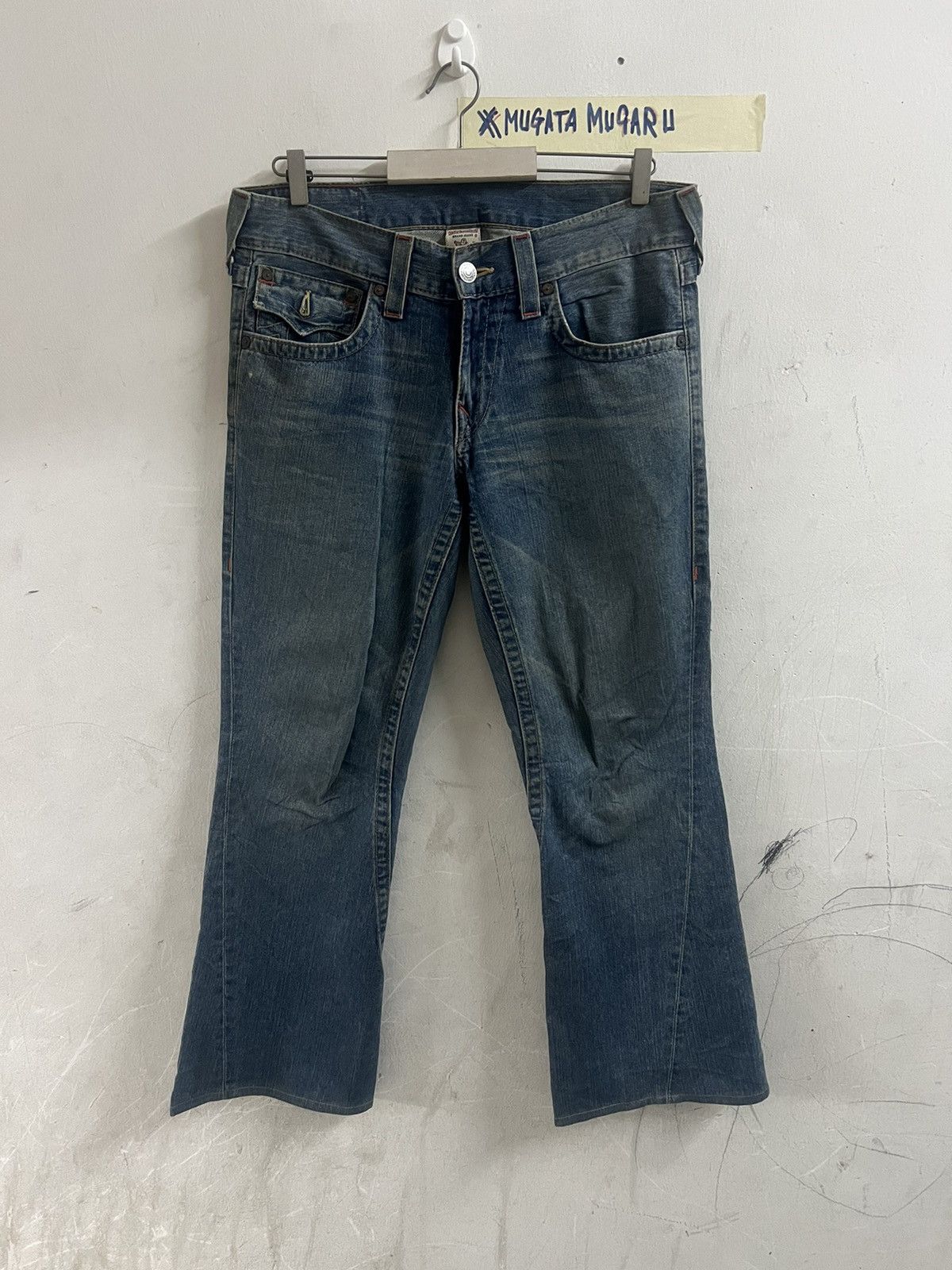 FLARED VINTAGE TRUE RELIGION TWIST DENIM PANT