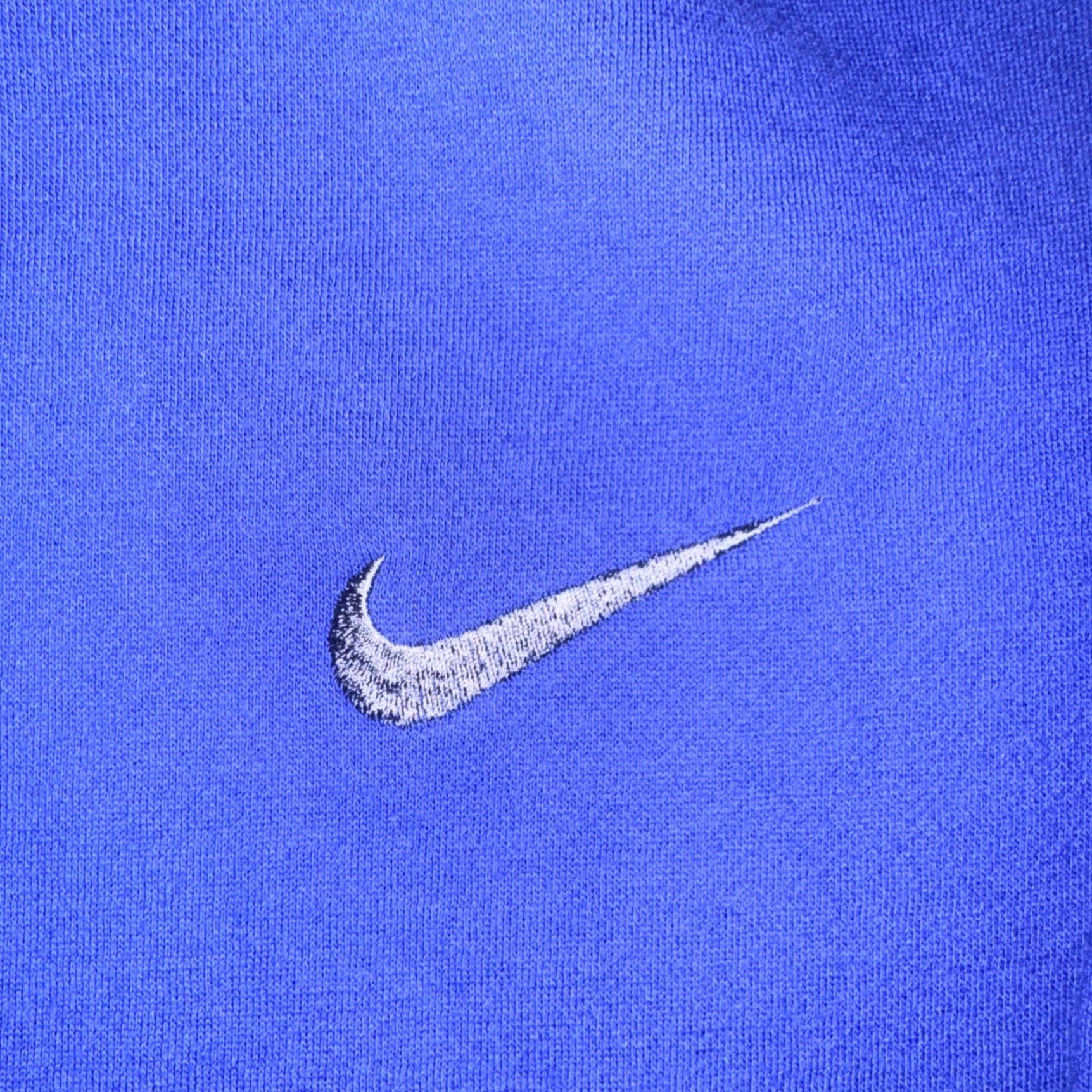 Nike VINTAGE Nike Premier Hoodie Men's Large Blue 90s Streetwear Soccer Sportswear Pullover Hooded Pockets Size US L / EU 52-54 / 3 - 2 Thumbnail