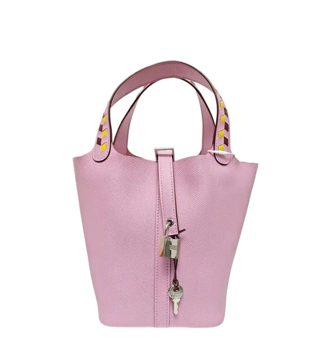 Hermes Hermes Picotin Lock 18 Mauve Sylvestre Epsom cowhide leather picotin handbag sil Size ONE SIZE - 1 Thumbnail