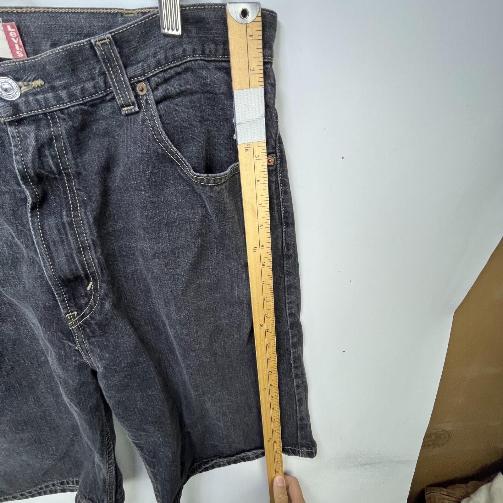 Levi's Vintage Levi's 569 Loose Straight Black Denim Jean Shorts 38 Size US 38 / EU 54 - 8 Thumbnail