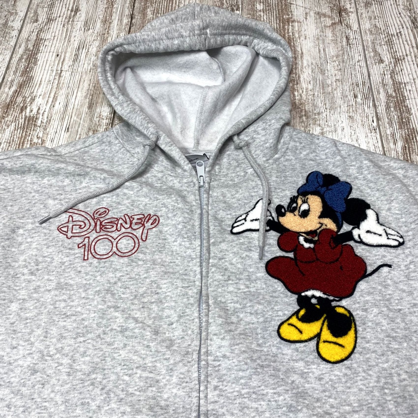 Disney Disney 100 Women’s Hoodie Large Gray Full Zip Mickey Minnie Bambi Shirt Womens Size L / US 10 / IT 46 - 5 Thumbnail