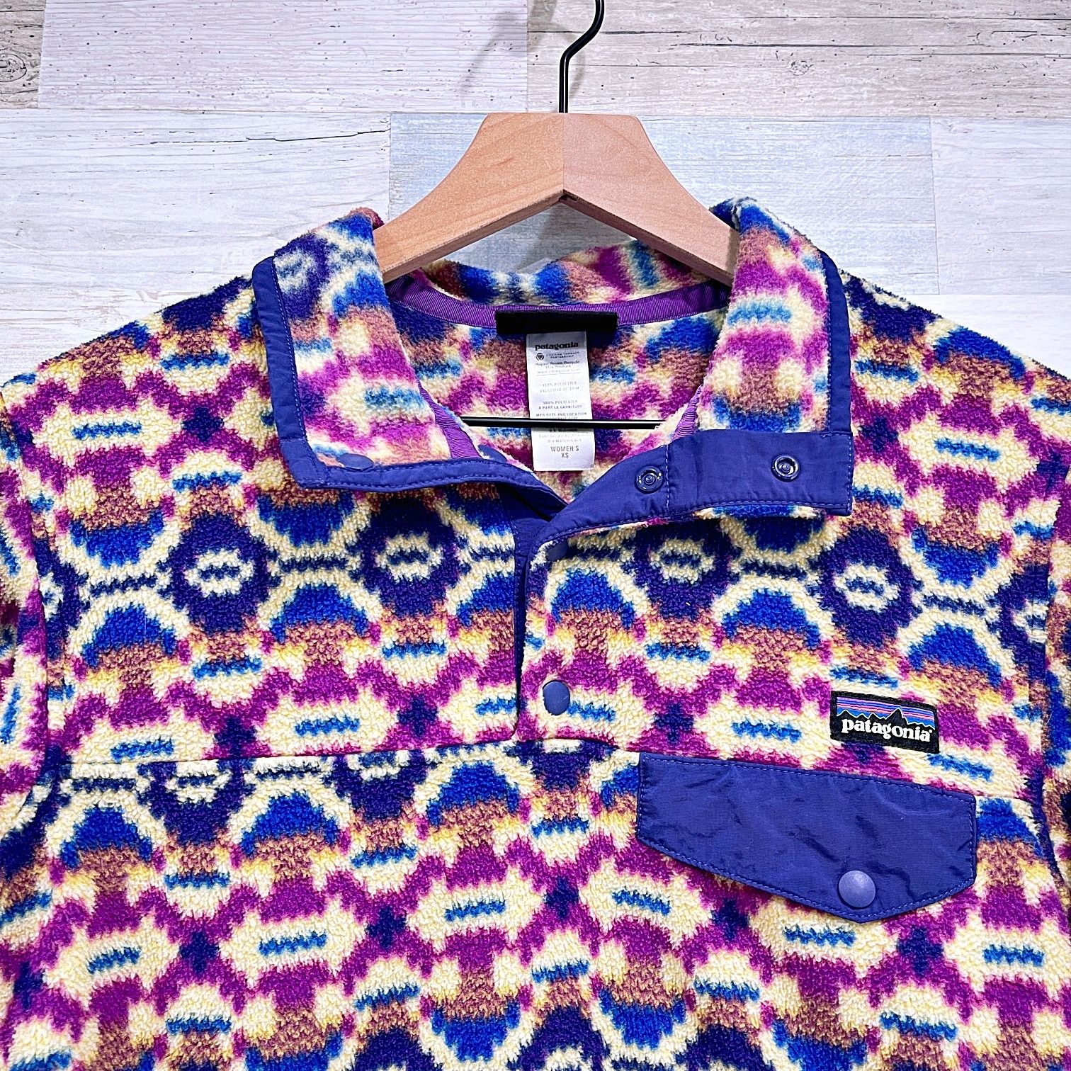 Patagonia Patagonia Synchilla Snap T Fleece Pullover Aztec Vintage XS Size XS / US 0-2 / IT 36-38 - 2 Thumbnail