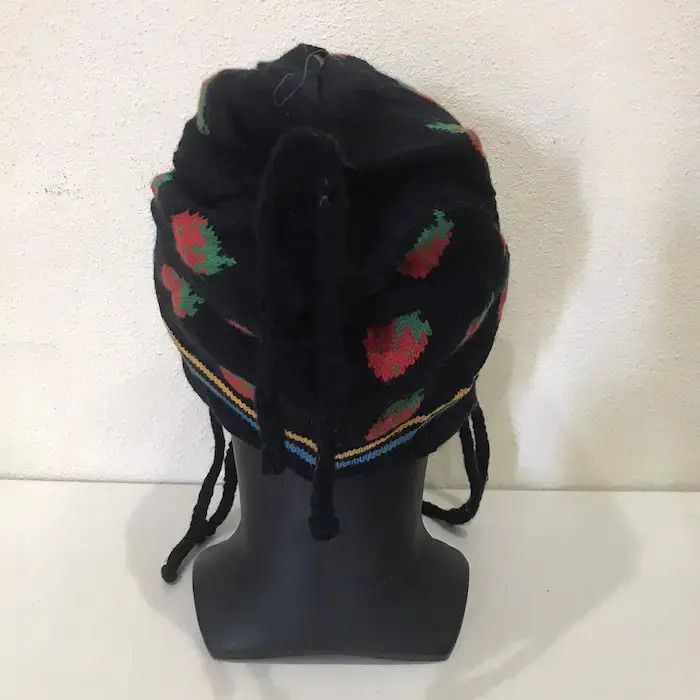 Japanese Brand Japanese Brand Strawberry Design Earflap Beanie Hat Size ONE SIZE - 4 Thumbnail