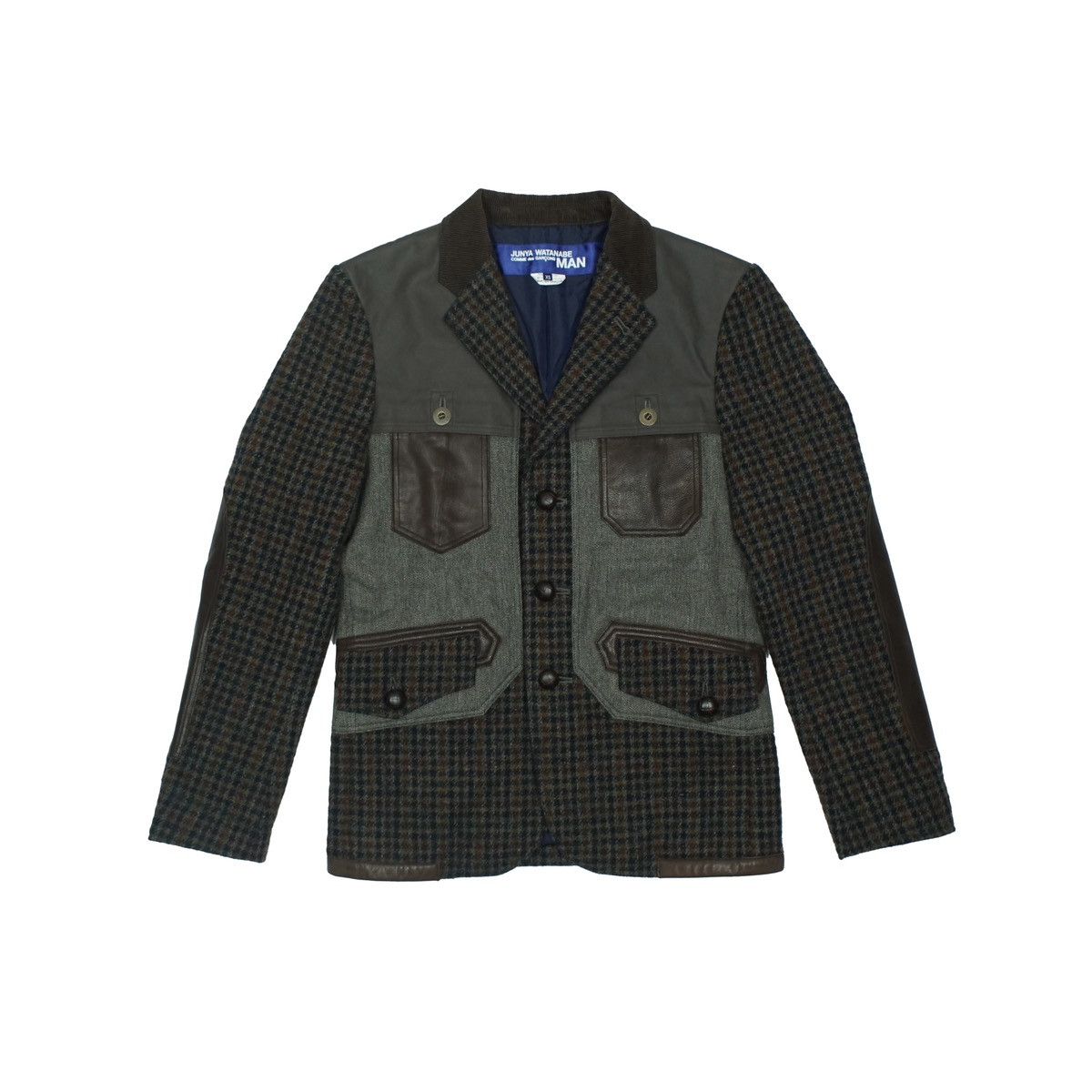Junya Watanabe *NoTariff FW 2012 Runaway Junya Watanabe Wool Plaid Blazer Size US XS / EU 42 / 0 - 2 Thumbnail