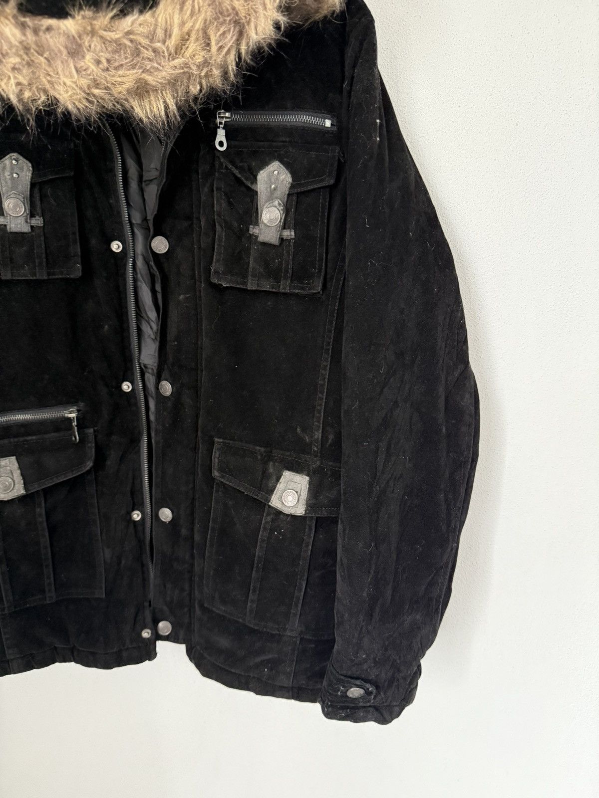 In The Attic In the attic Velvet Faux Fur Jacket Gothic Style Jacket Size US L / EU 52-54 / 3 - 2 Thumbnail