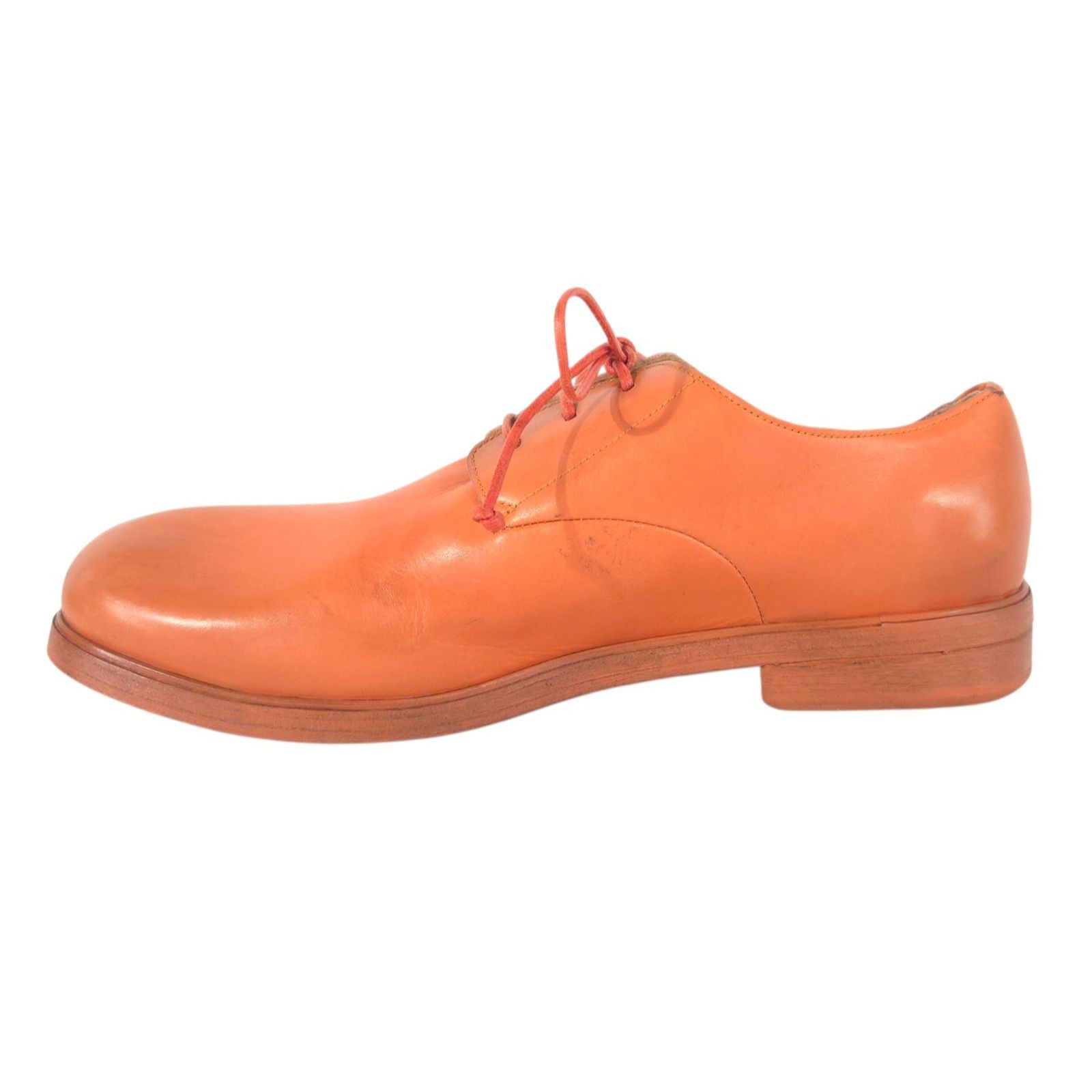 Marsell Marsell Grained Leather Derby Shoes US 11 EU 44 Mens Orange Size US 11 / EU 44 - 6 Thumbnail