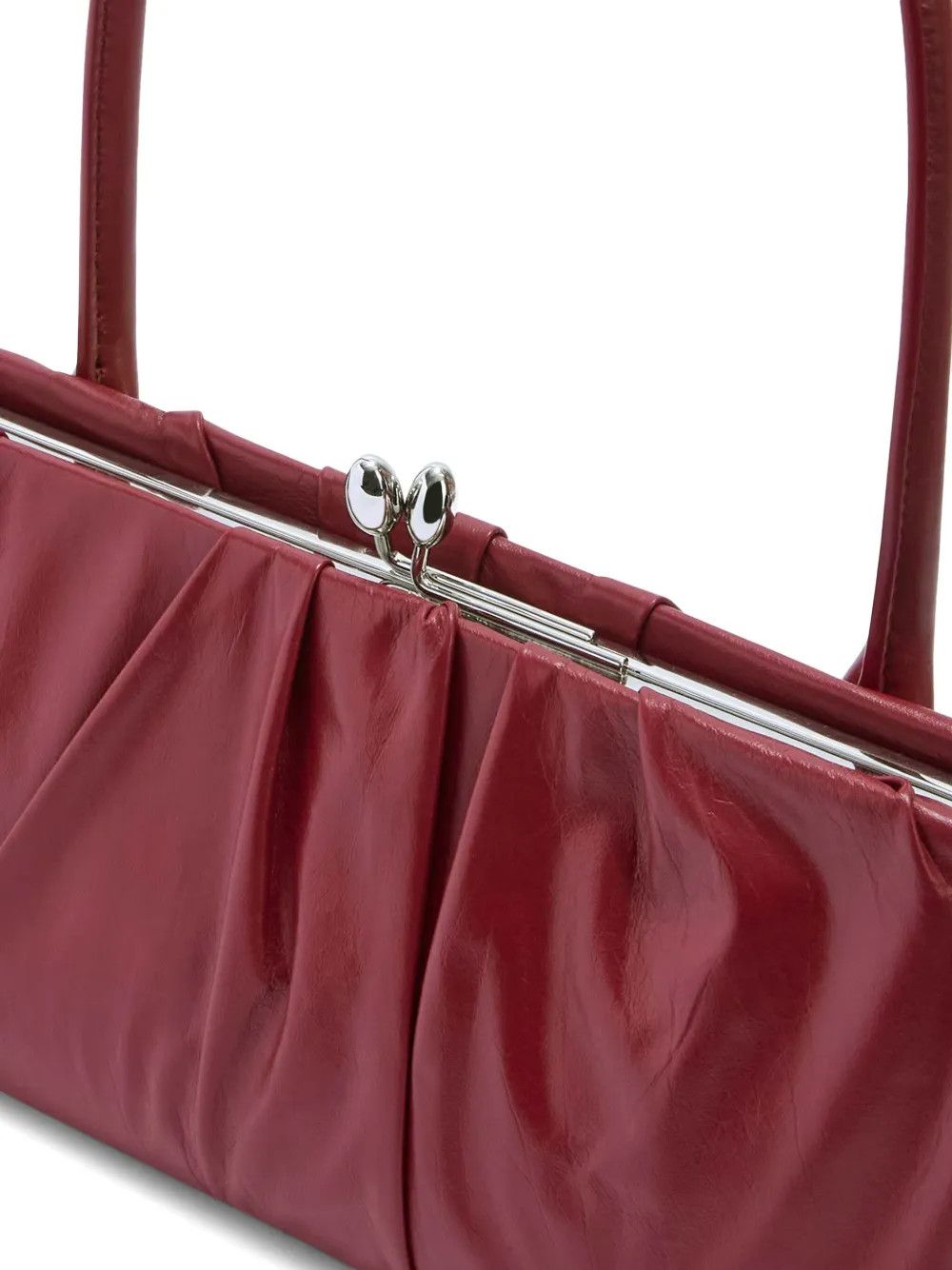 Jil Sander o1w1db10825 Size: OS / Small Tote Bag in Wine Red Size ONE SIZE - 4 Thumbnail