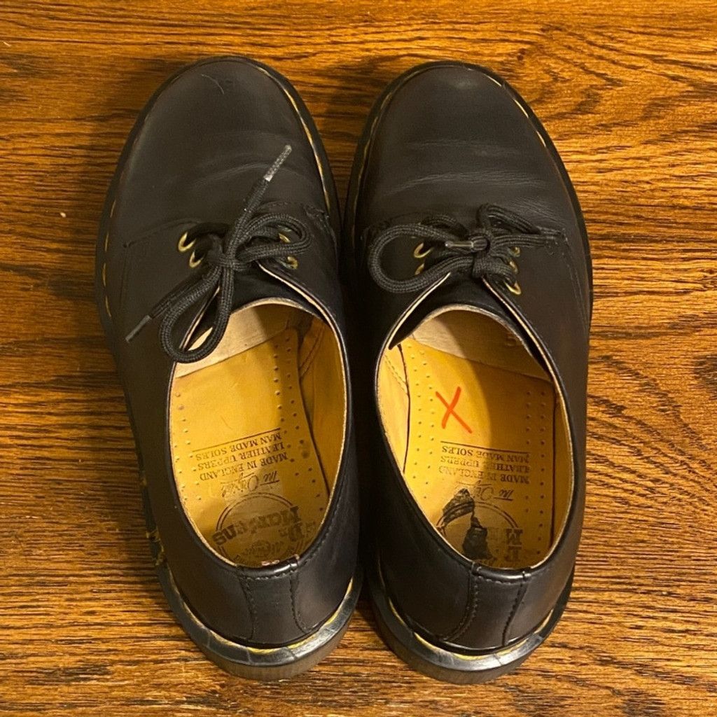 Dr. Martens Dr. Martens 3 eye black low tops Vintage UK Size 6 Size US 6 / EU 39 - 4 Thumbnail