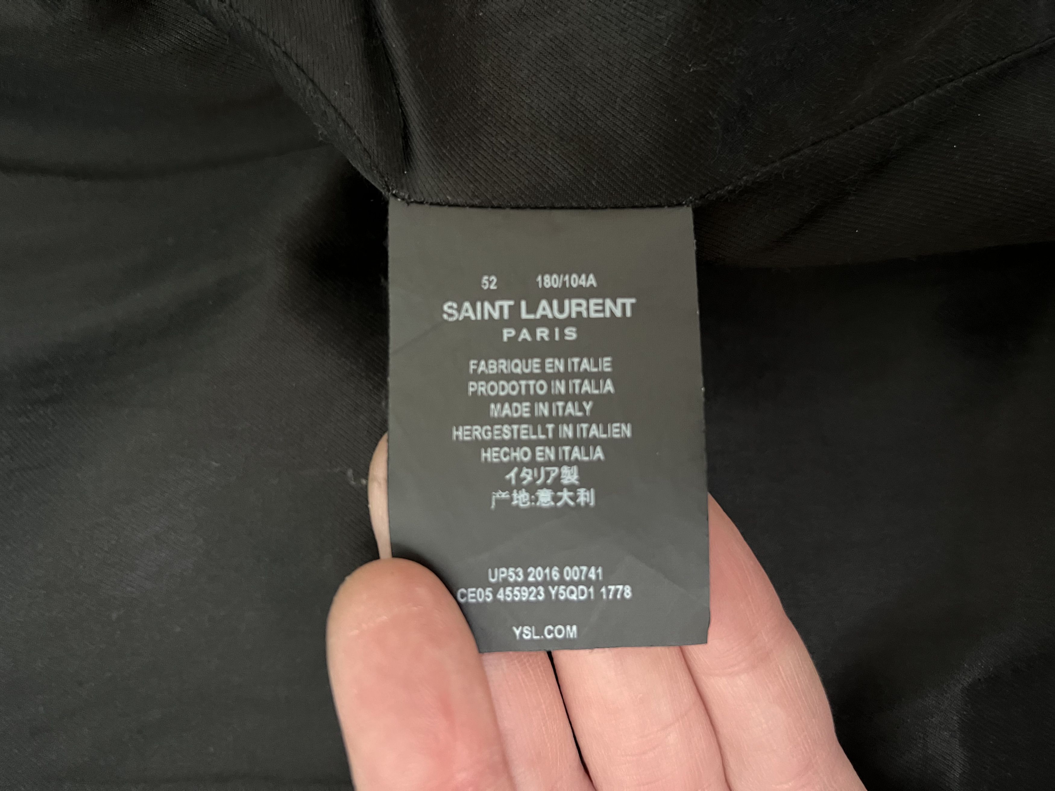 Hedi Slimane × Saint Laurent Paris Rare Saint Laurent L17 Leather Jacket (SS2016) Size US L / EU 52-54 / 3 - 6 Thumbnail