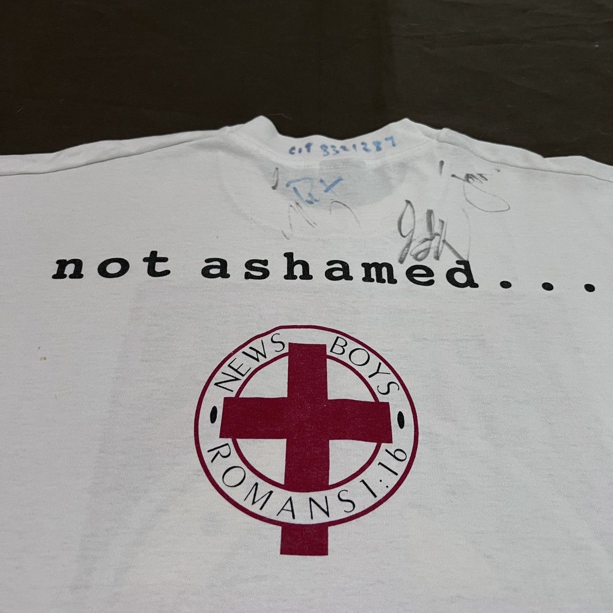 Band Tees Rare 90s Newsboys band Christian rock XL signature God Jesus Size US XL / EU 56 / 4 - 7 Thumbnail