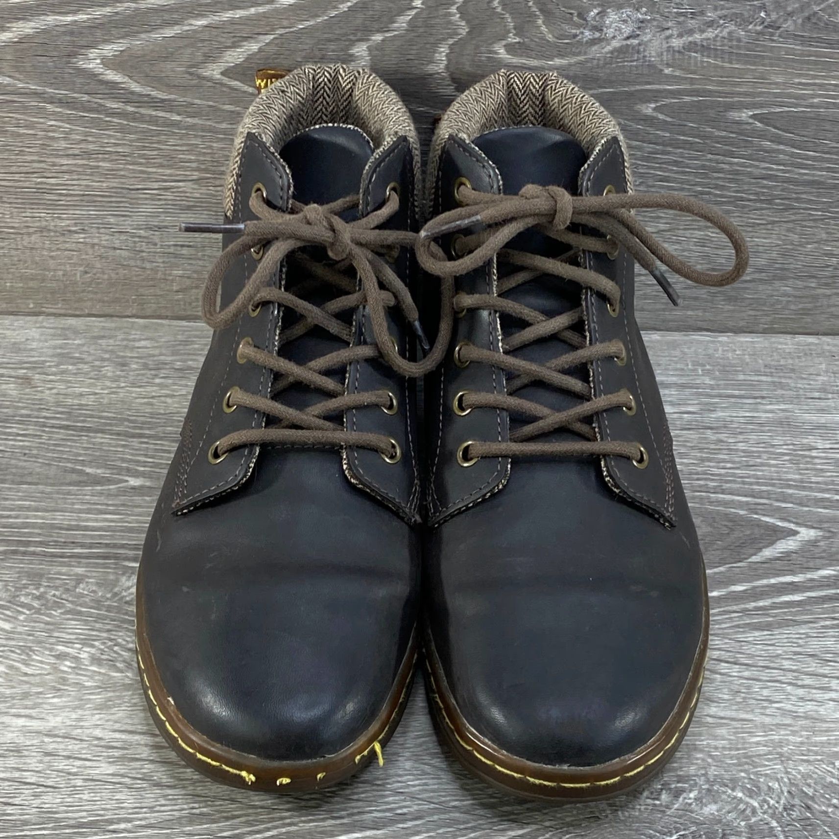 Dr. Martens Dr Doc Martens Maelly Brown Leather Ankle Combat Boots Womens 8 Lace Up Shoe Size US 6 / IT 36 - 3 Thumbnail