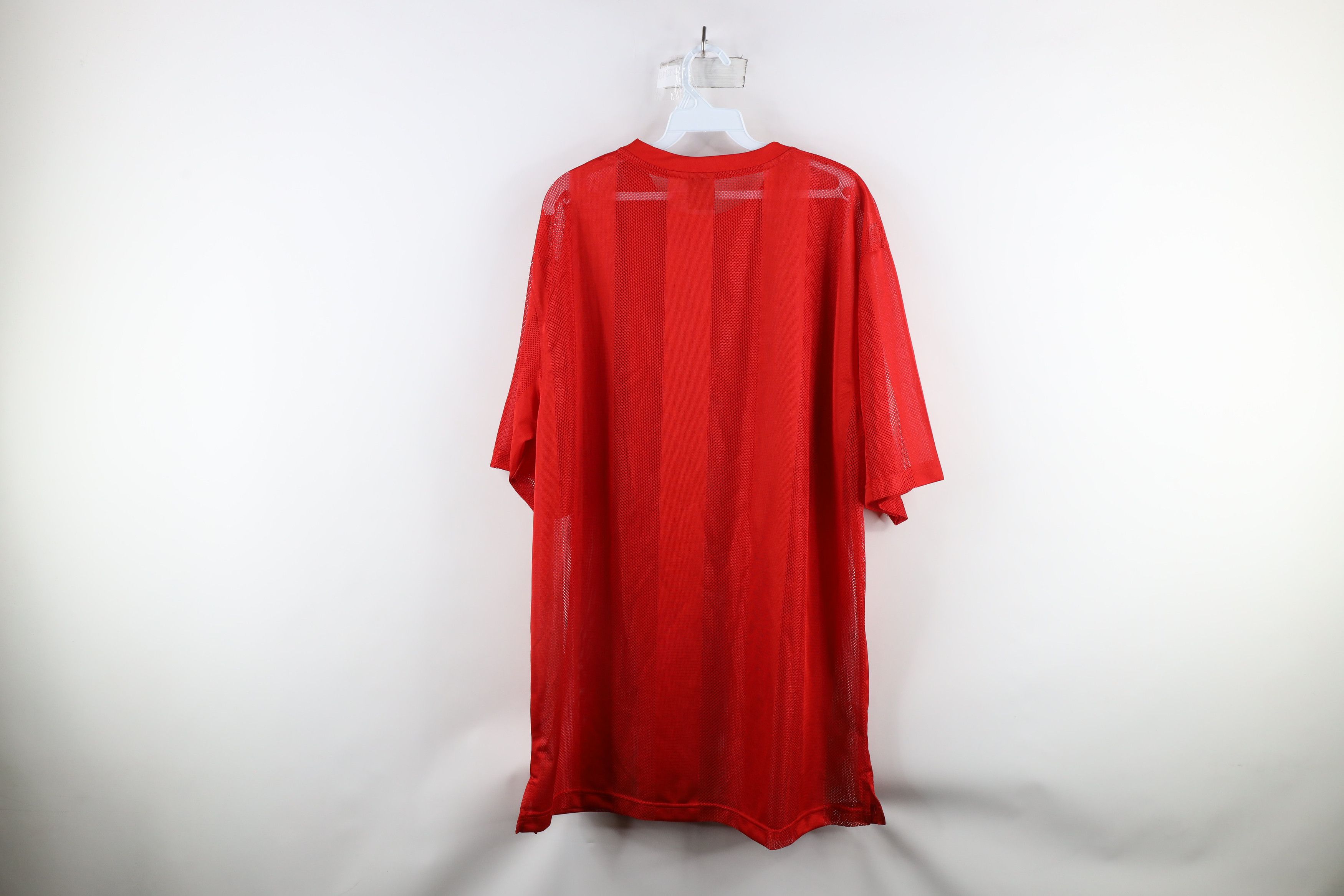 Vintage Vintage 90s Streetwear Fit Mesh See Through T-Shirt Red Size US L / EU 52-54 / 3 - 5 Thumbnail