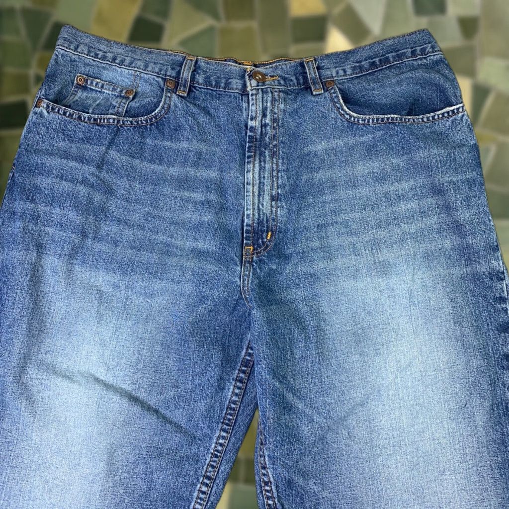 Vintage VINTAGE Urban Pipeline Jeans Mens 38x30 Blue Straight Leg Relaxed Distressed 90s Jeans Mens Size US 38 / EU 54 - 1 Thumbnail