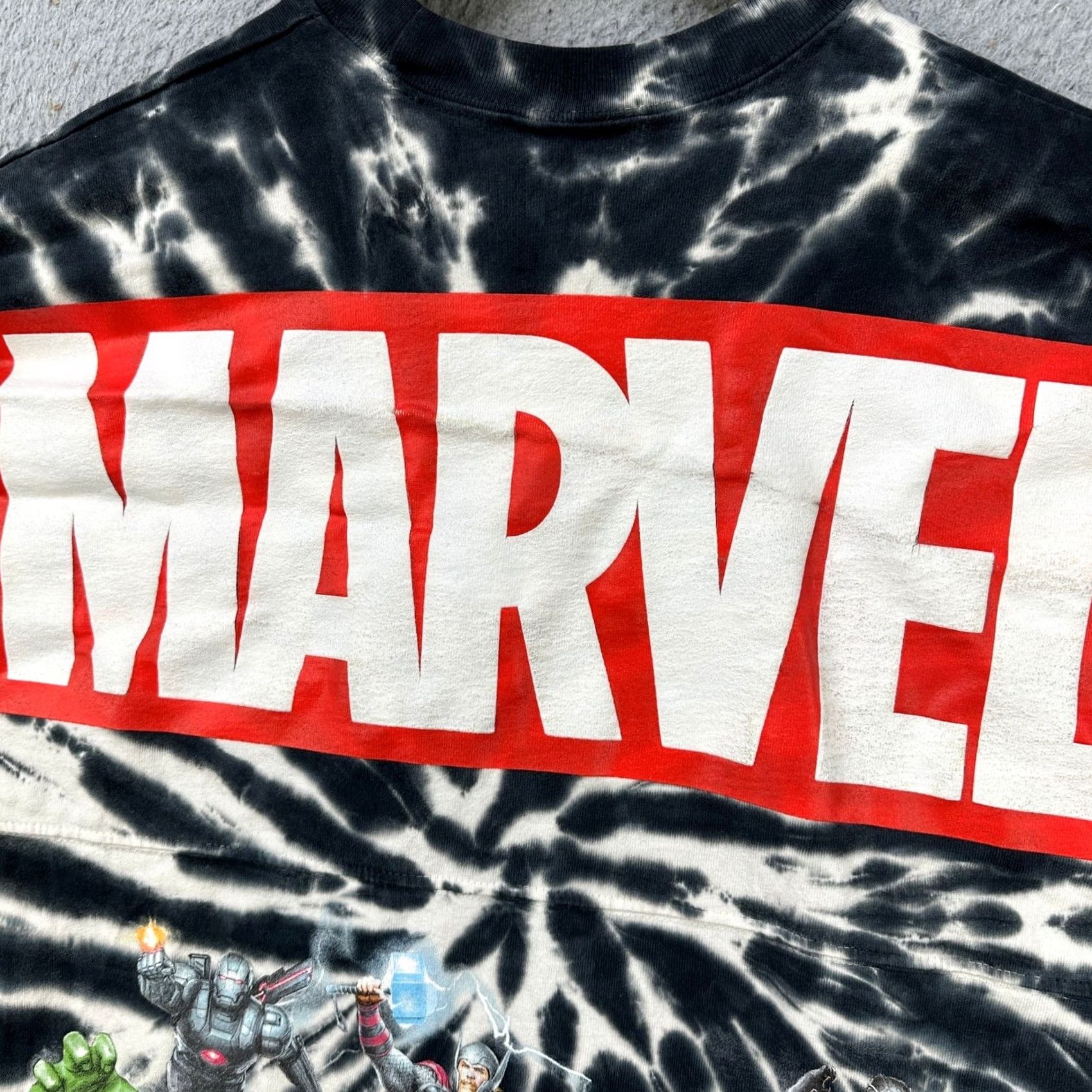 Vintage Marvel Spirit Jersey Sweatshirt Crew Neck Mens Small Black Tie Dye Graphic Print Size US S / EU 44-46 / 1 - 4 Thumbnail