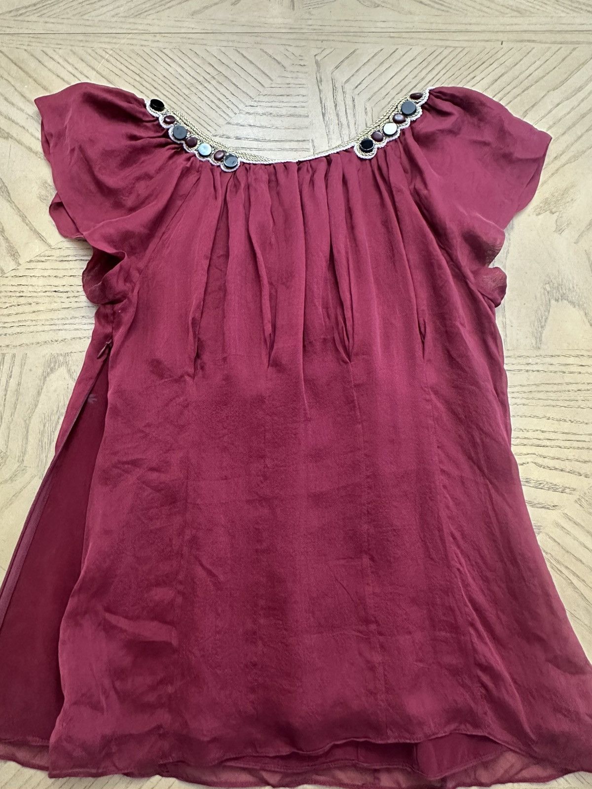 Other CATHERINE MALANDRINO Vintage heavily adorned silk top Size M / US 6-8 / IT 42-44 - 8 Thumbnail