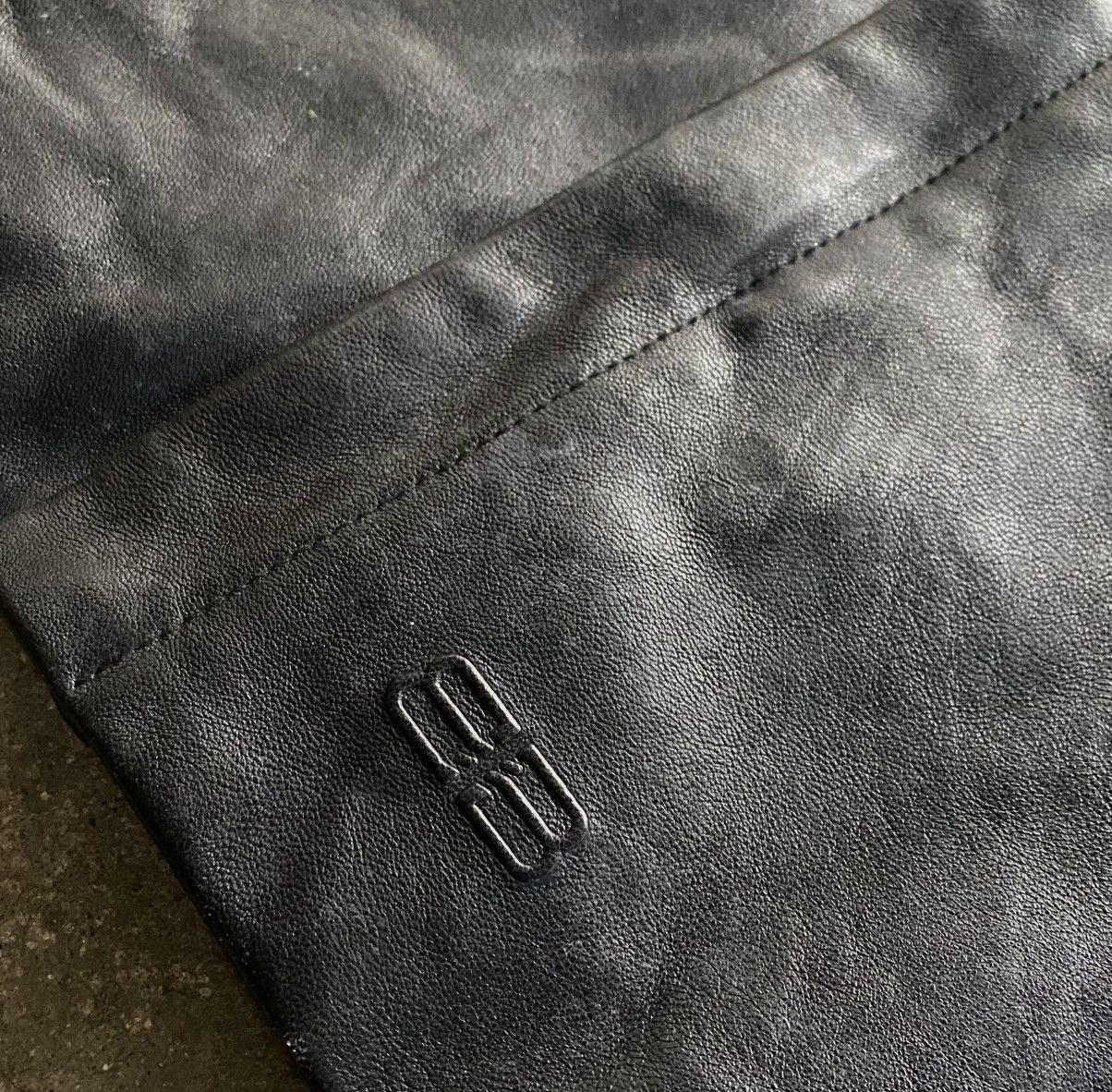 Balenciaga Balenciaga - 1997 Leather Zip-up Jacket Size US L / EU 52-54 / 3 - 13 Thumbnail