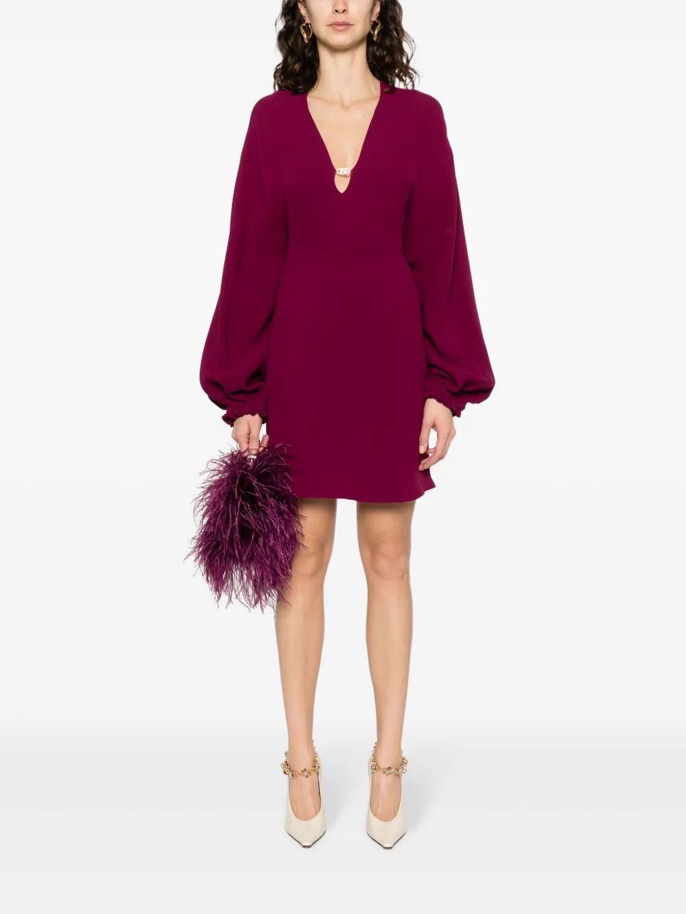 Fendi o1s1wg110125 Dress in Red Size XL / US 12-14 / IT 48-50 - 2 Thumbnail