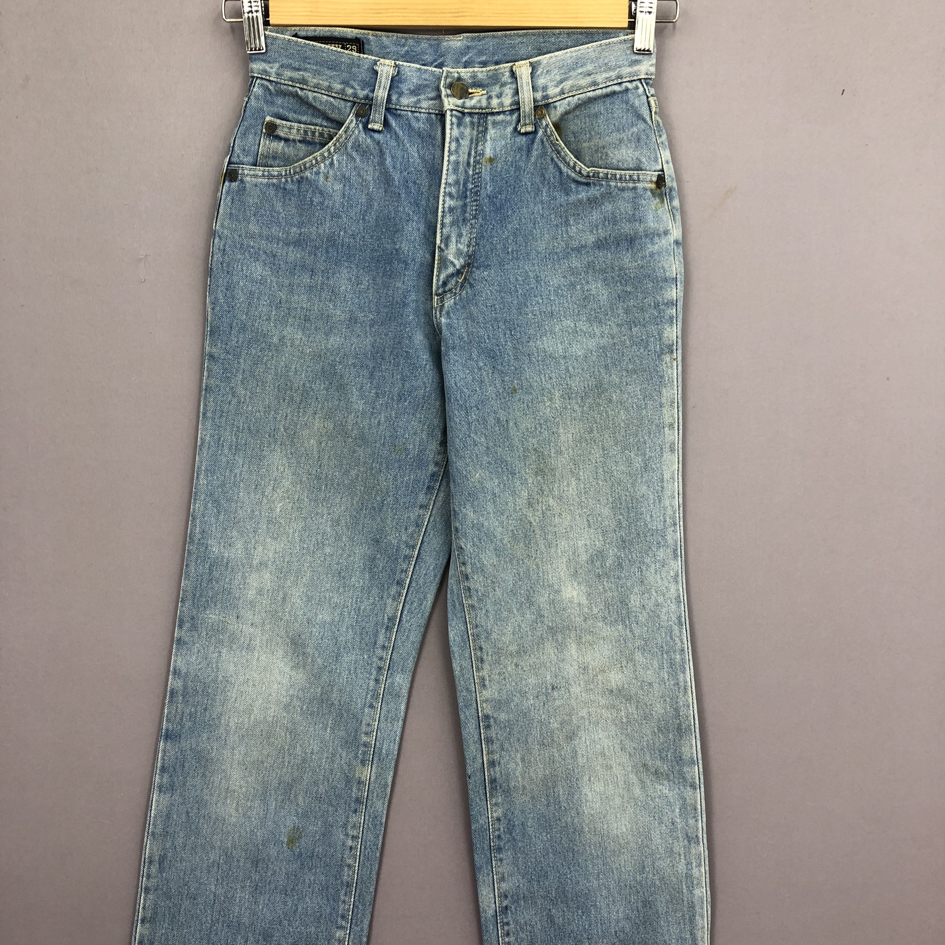Japanese Brand Vintage Blueway Faded Jeans 90s Dirty Blueway Denim Size 24" / US 00 / IT 34 - 3 Thumbnail