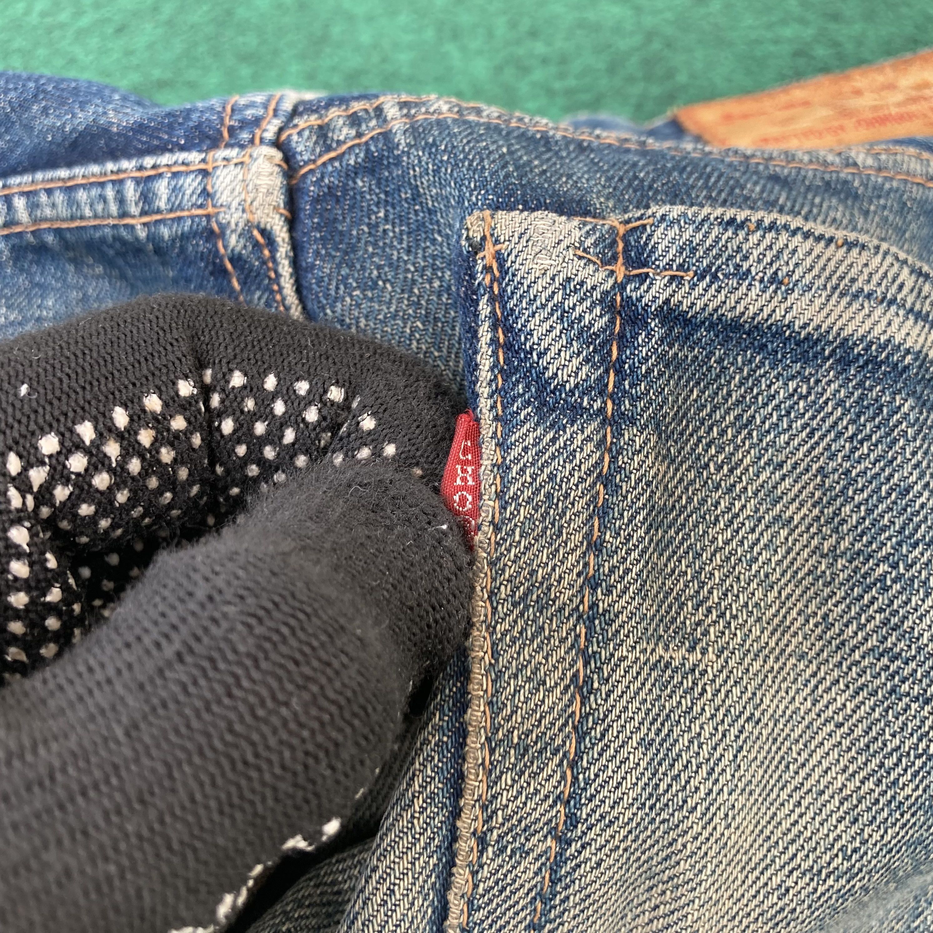Johnbull Vtg Sewing Chop John Bull Osaka Denim Japan Selvedge Jeans Size US 27 - 17 Thumbnail