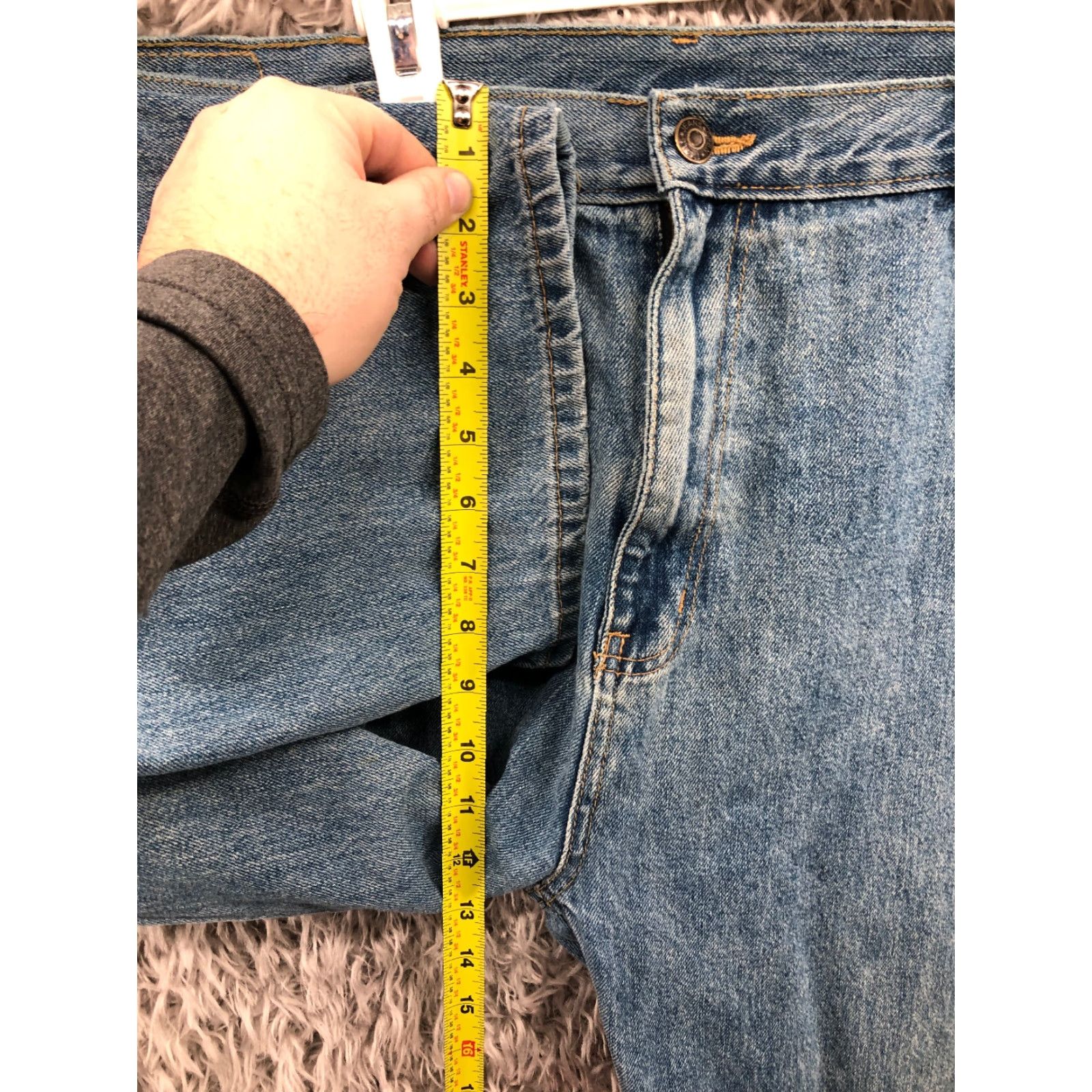 Rails Open Trails Jeans 42x30 Mens Mid Rise Straight Blue Denim Jeans Size US 42 / EU 58 - 4 Thumbnail