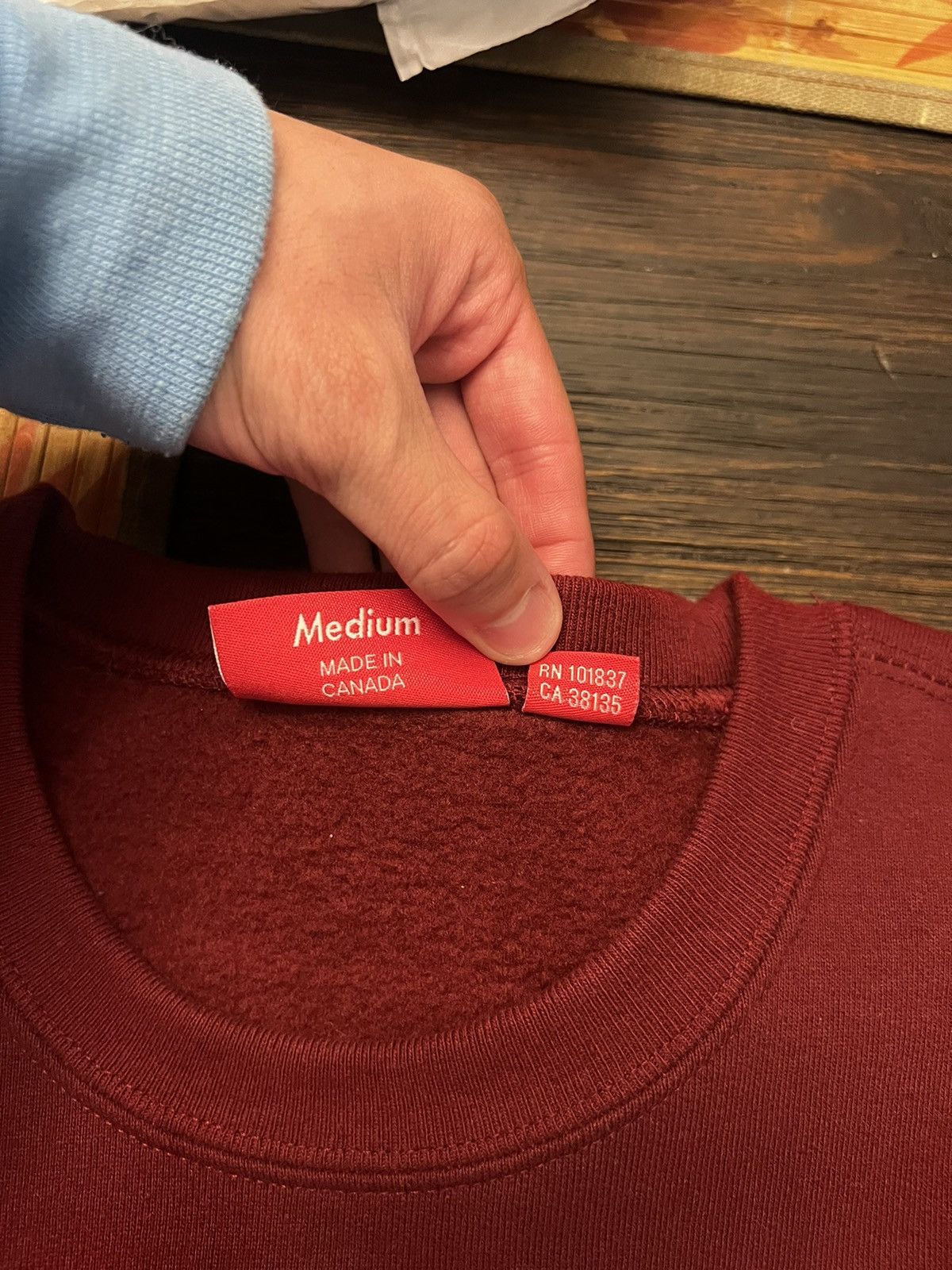 Supreme Supreme Box Logo Crewneck Cardinal Size US M / EU 48-50 / 2 - 5 Thumbnail