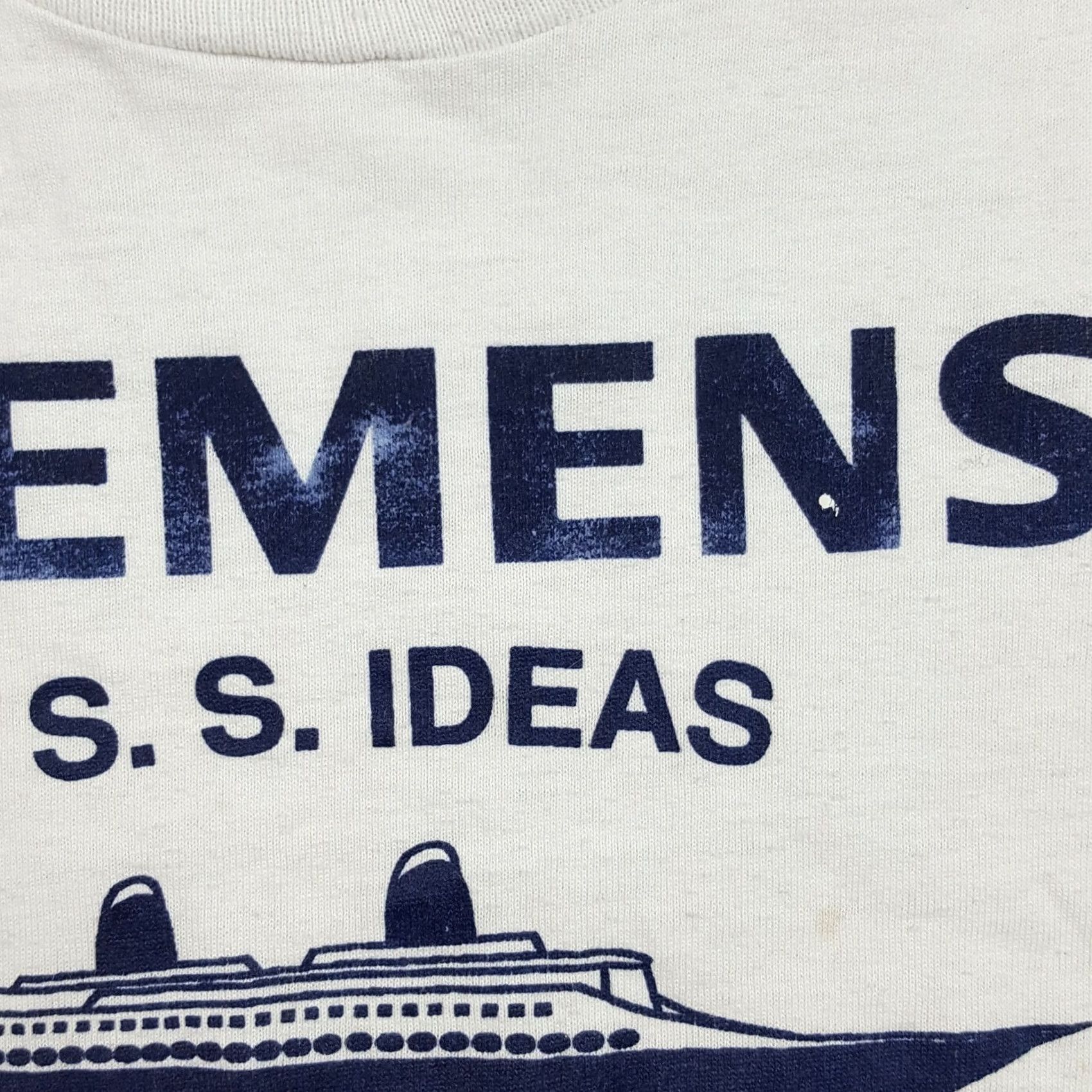 Vintage VINTAGE Siemens Caribbean Cruise T-Shirt Mens Small Gray Short Sleeve 90s Nautical Cruise Boat Graphic Print Shirt Size US S / EU 44-46 / 1 - 6 Thumbnail