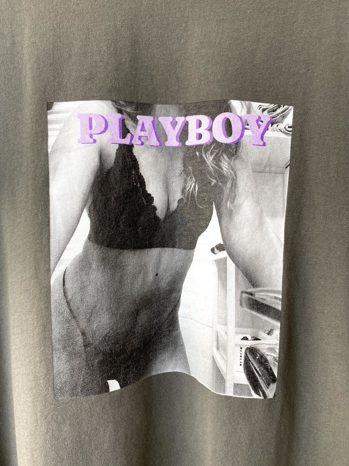 Playboy Vintage Play Boy T Shirt Naked Sexy Girl Print Size US L / EU 52-54 / 3 - 3 Thumbnail