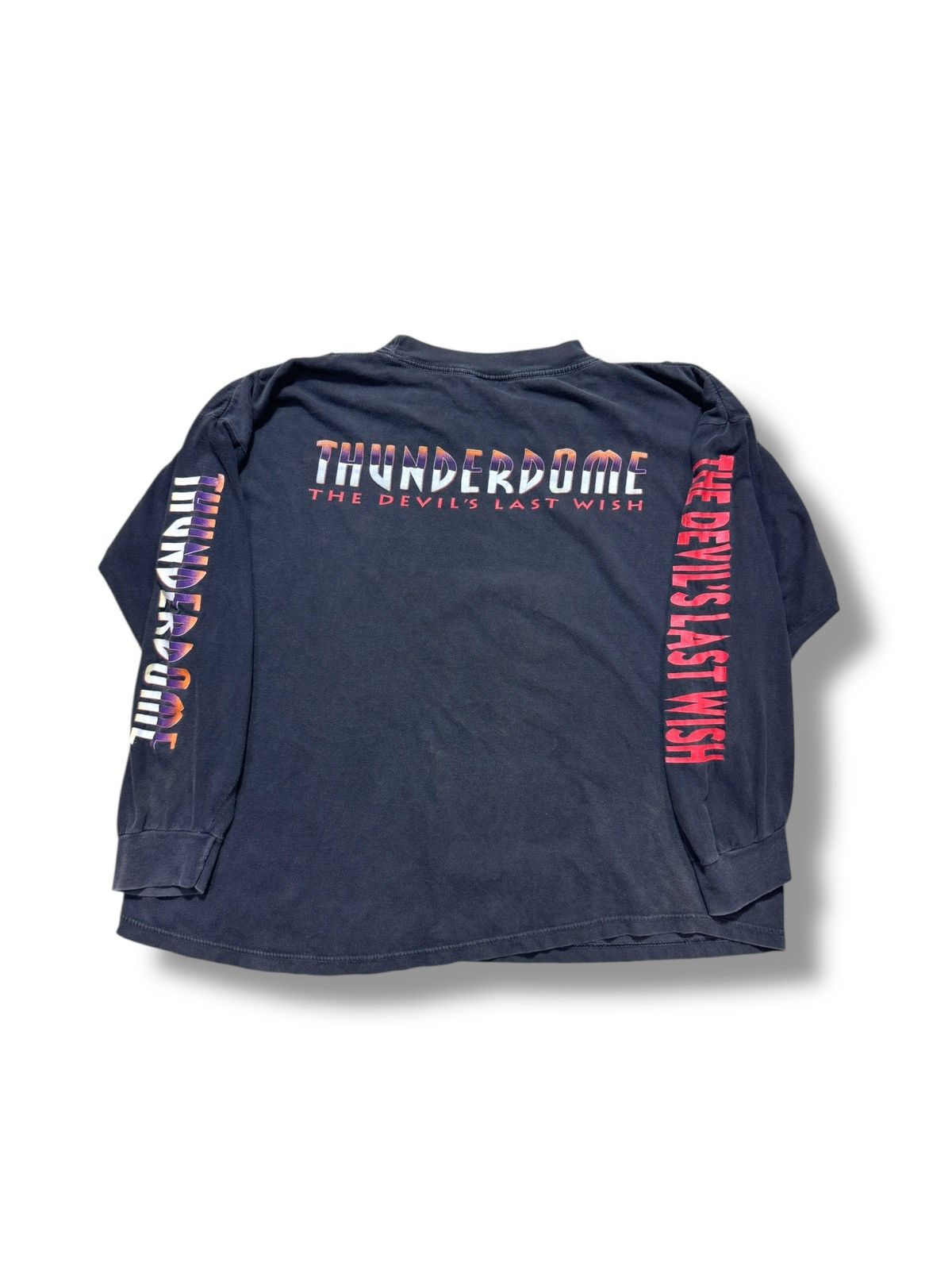 Thunderdome *RARE* GRAIL THUNDERDOME VINTAGE 90s THE DEVIL’S LAST WISH Size US XL / EU 56 / 4 - 9 Thumbnail