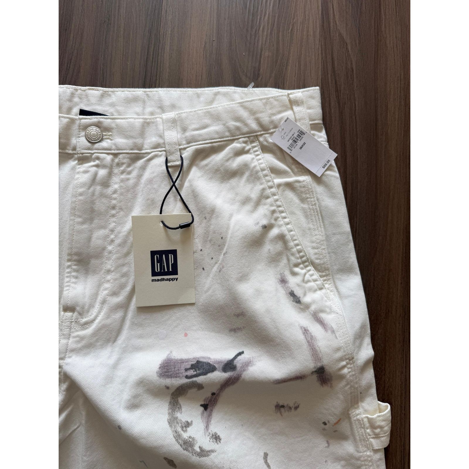 Gap Gap x Madhappy Painter Carpenter Pants White NWT Size US 36 / EU 52 - 2 Thumbnail
