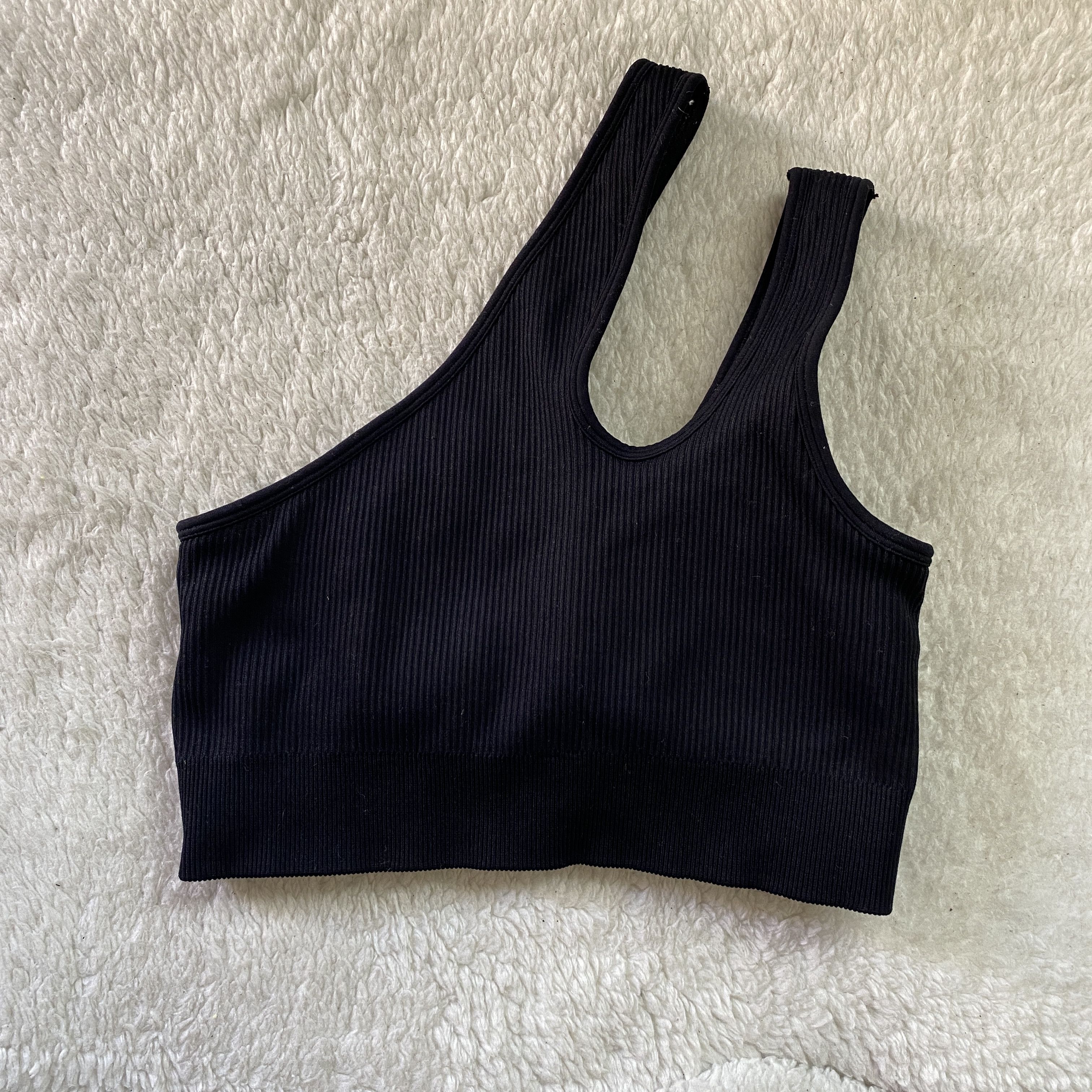 Other OQQ Women’s Ribbed One Shoulder Sports Bra Size S / US 4 / IT 40 - 3 Thumbnail
