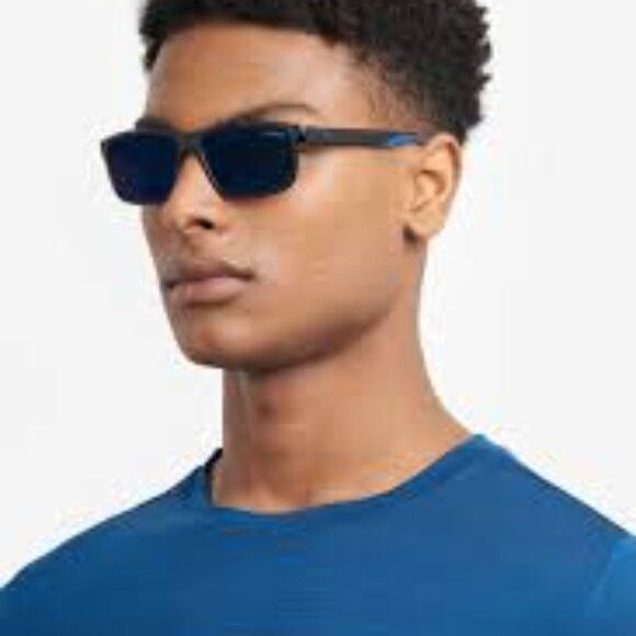 Carrera CARRERA 2047T/S 0D51 Z0 Sunglasses Black/Blue Rectangle Size ONE SIZE - 2 Thumbnail