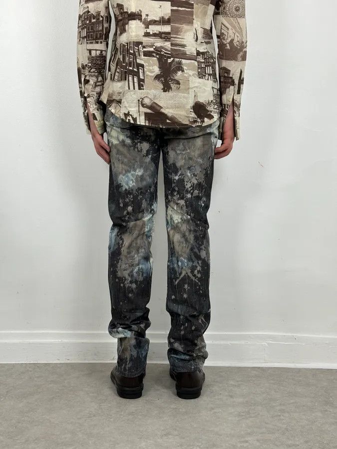 Diesel 2000s Diesel Contemporary Full Splash Painted Effect Pants Size US 32 / EU 48 - 2 Thumbnail