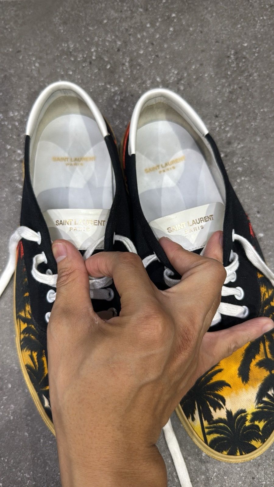 Saint Laurent Paris Saint Laurent Paris SS 2016 Sunset Palm Skate Sneakers Size US 13 / EU 46 - 8 Thumbnail