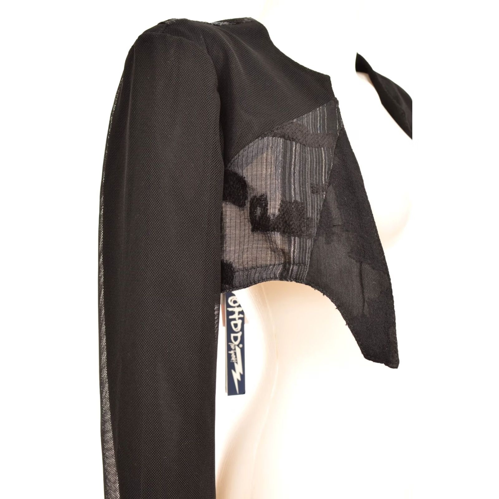 Vintage OHDD Coprispalla Vintage Bolero Top Blouse Women EU 32 Black Mens? Size XXS / US 00 / IT 34 - 2 Thumbnail
