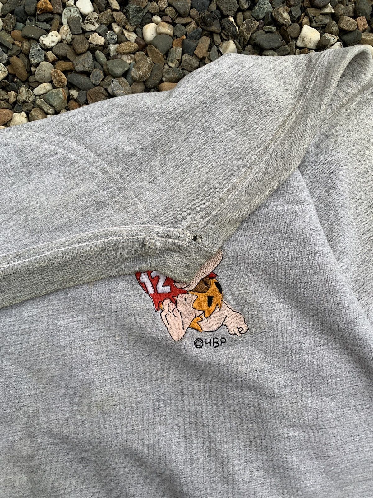 Vintage Vintage Distressed Flinstone’s Football Crewneck Sweatshirt Size US L / EU 52-54 / 3 - 6 Thumbnail