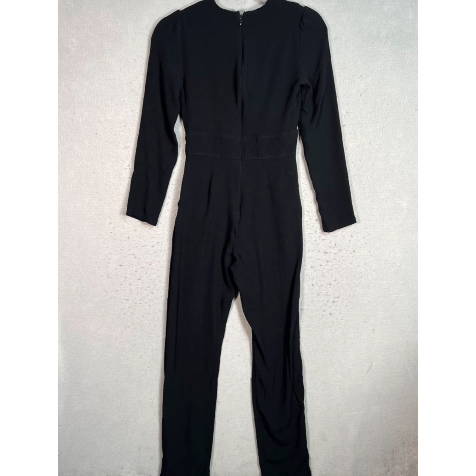 Reformation REFORMATION Jumpsuit Women Long Sleeve V-Neck Black Size 2 Adult Regular Knit Rayon Solid 8/10 Vintage/Used Women’s Size XS / US 0-2 / IT 36-38 - 2 Thumbnail