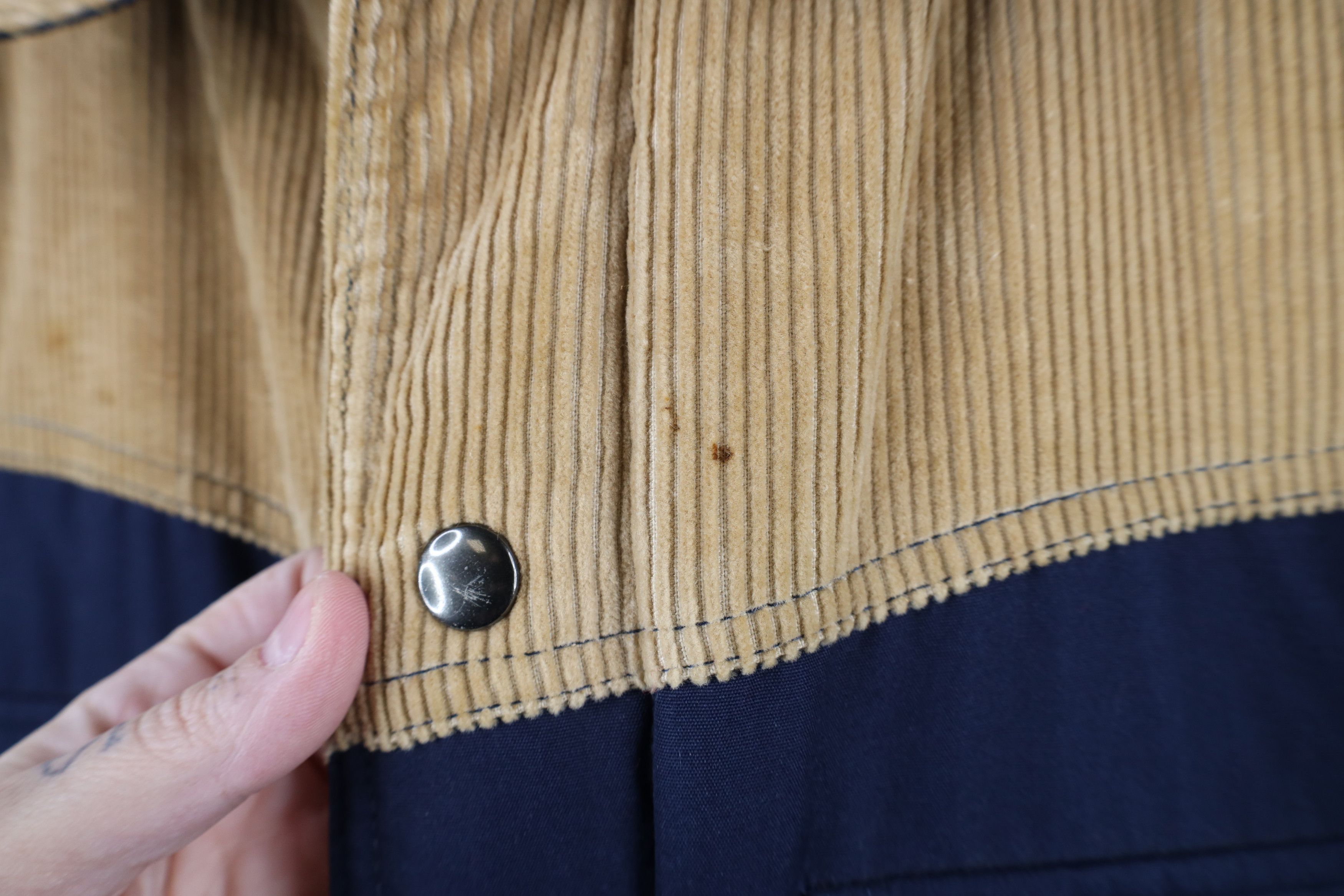 Vintage Vintage 90s Streetwear Western Corduroy Puffer Parka Jacket Size US L / EU 52-54 / 3 - 4 Thumbnail