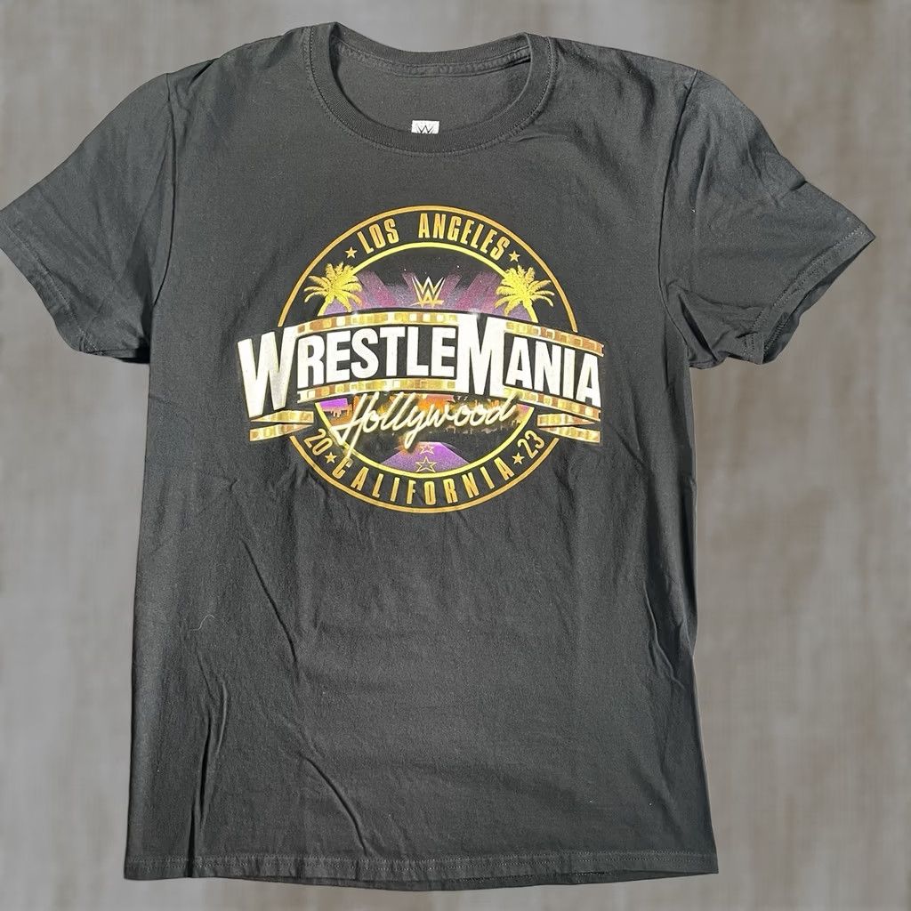 Vintage WWE Wrestlemania 39 Shirt Mens Medium I Was There Los Angeles Souvenir Tee Black T-Shirt Sports Men M Size US M / EU 48-50 / 2 - 1 Thumbnail